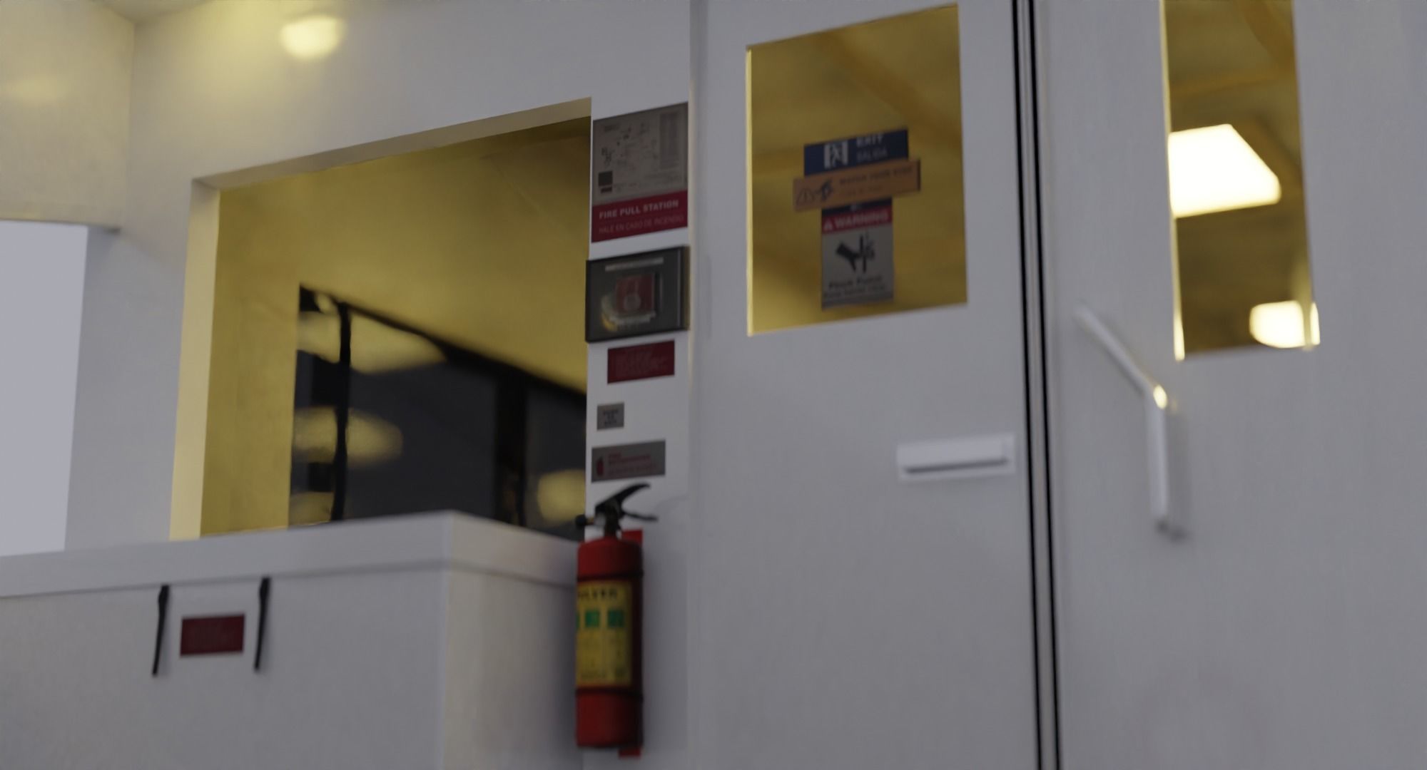 Nyc Ferry - New York Full Interior Low-poly 3D model_14