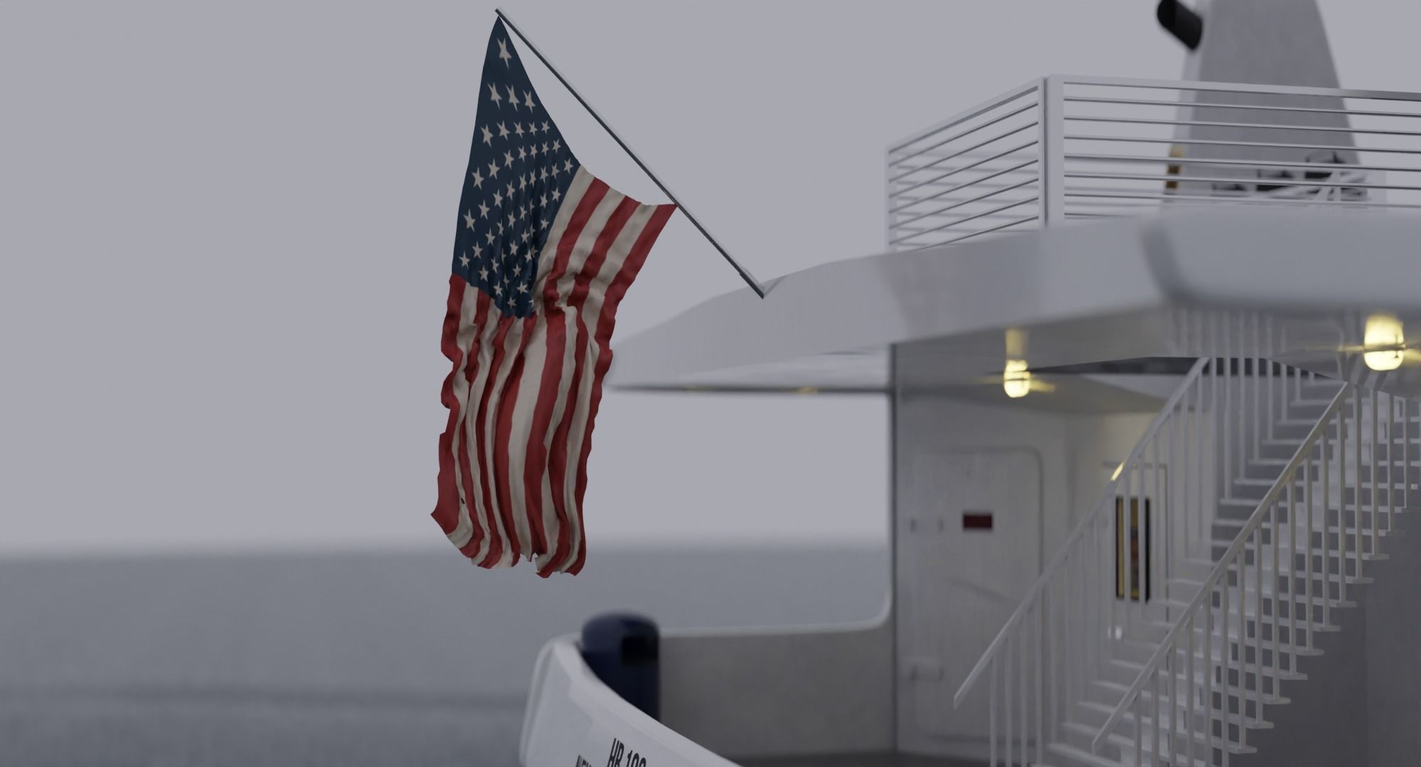 Nyc Ferry - New York Full Interior Low-poly 3D model_8