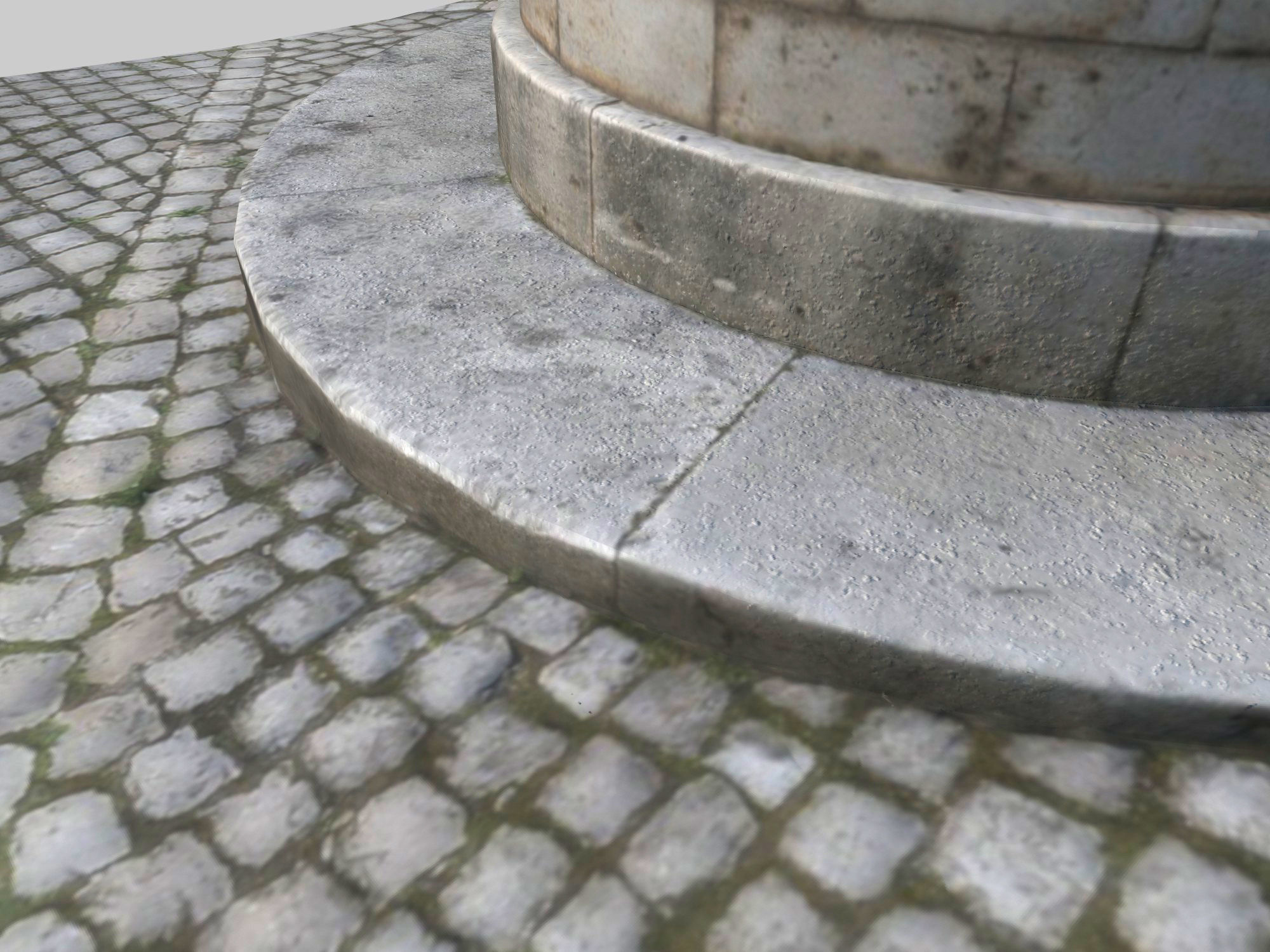 Water well Low-poly 3D model_8