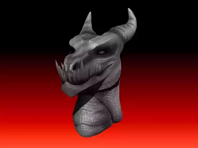 Dragon Head Statue