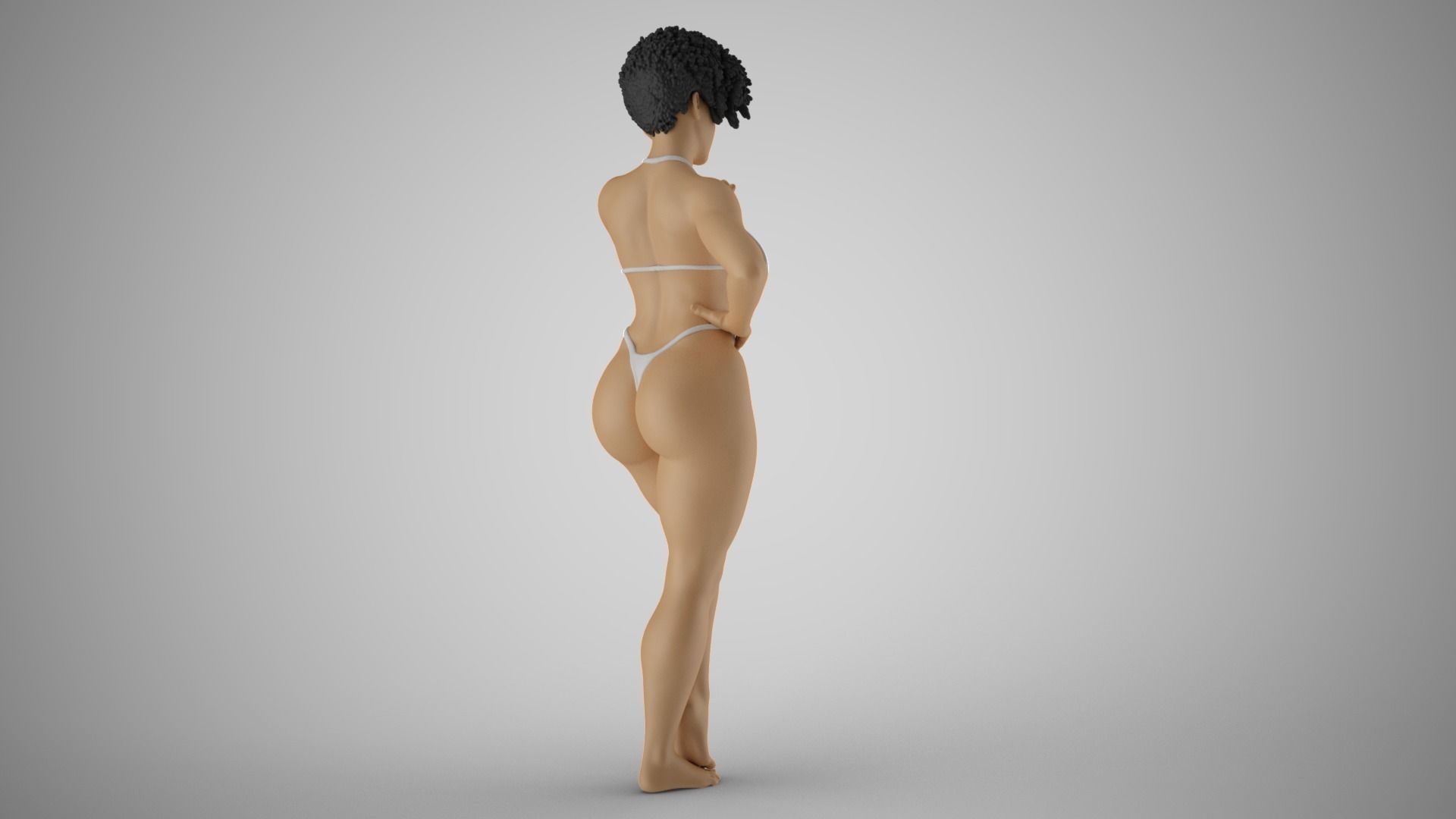 Summer Heat Girl 3D print model_8