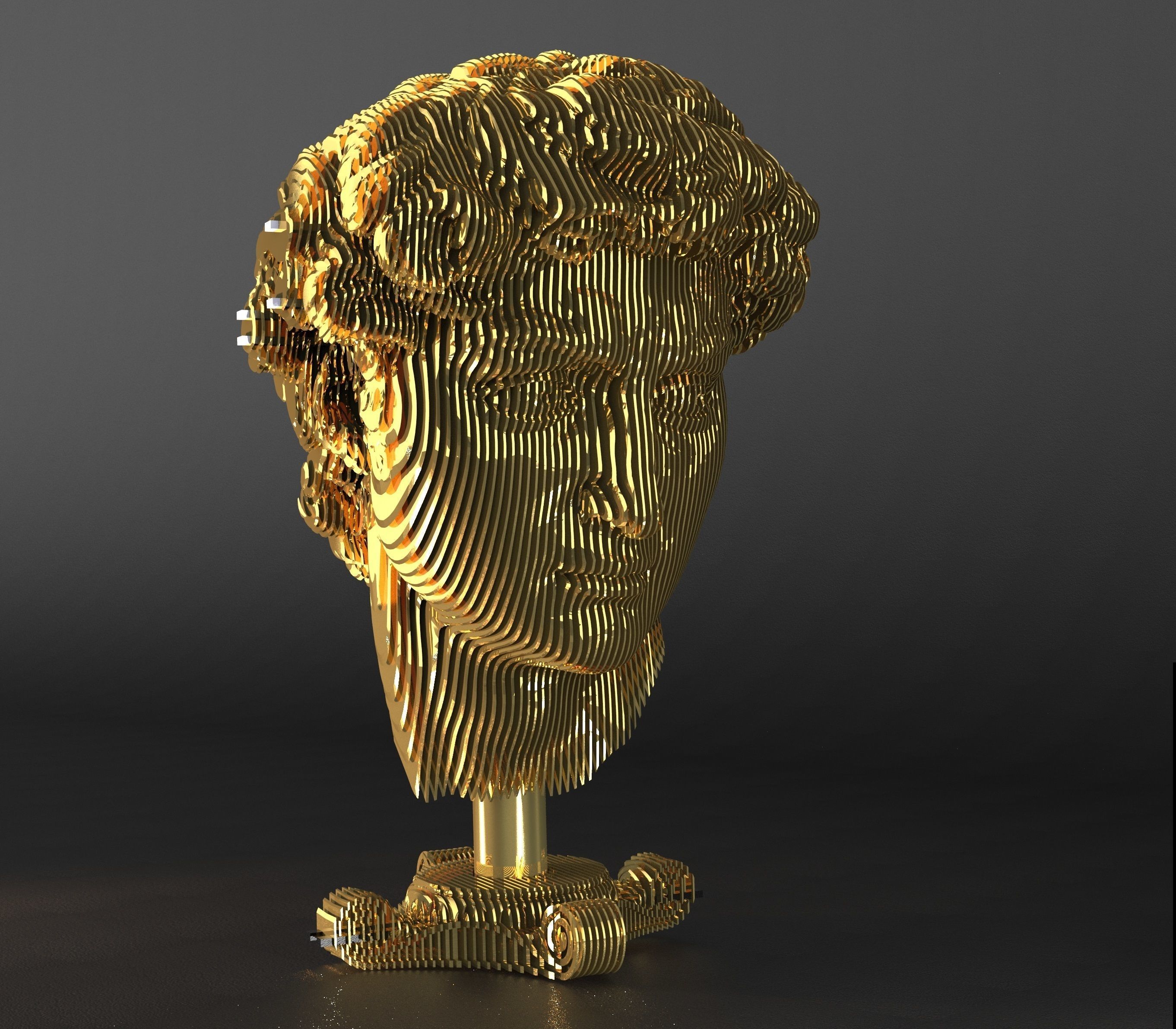 David statue 3D model_1