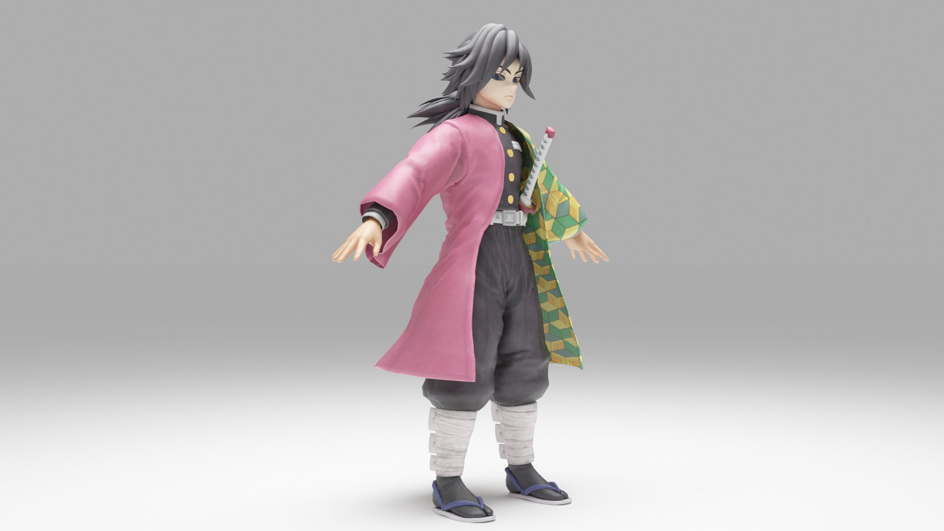 Tomioka Giyu - Kimetsu no Yaiba 3D model_6