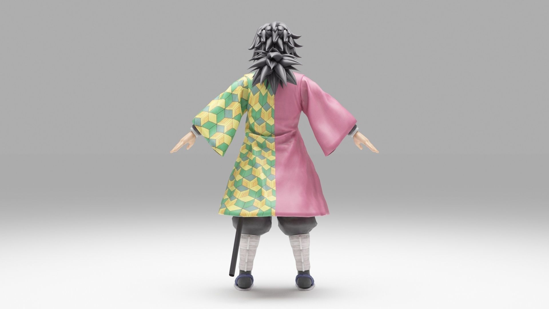 Tomioka Giyu - Kimetsu no Yaiba 3D model_3