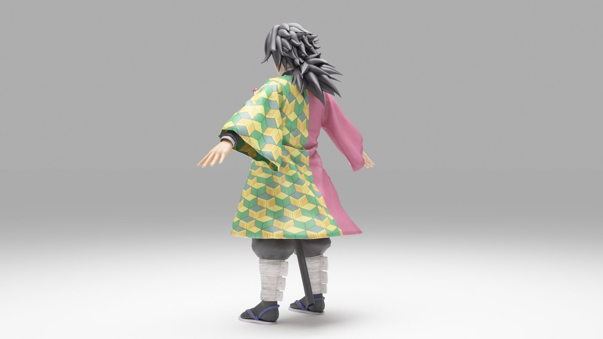 Tomioka Giyu - Kimetsu no Yaiba 3D model_2