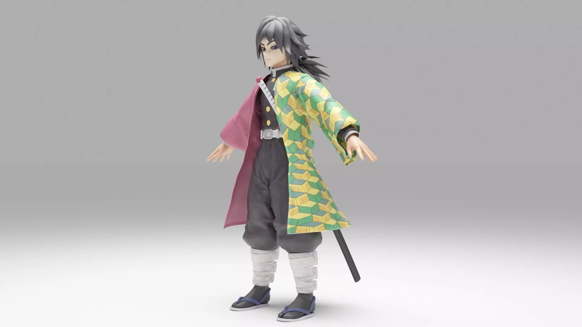 Tomioka Giyu - Kimetsu no Yaiba 3D model_0