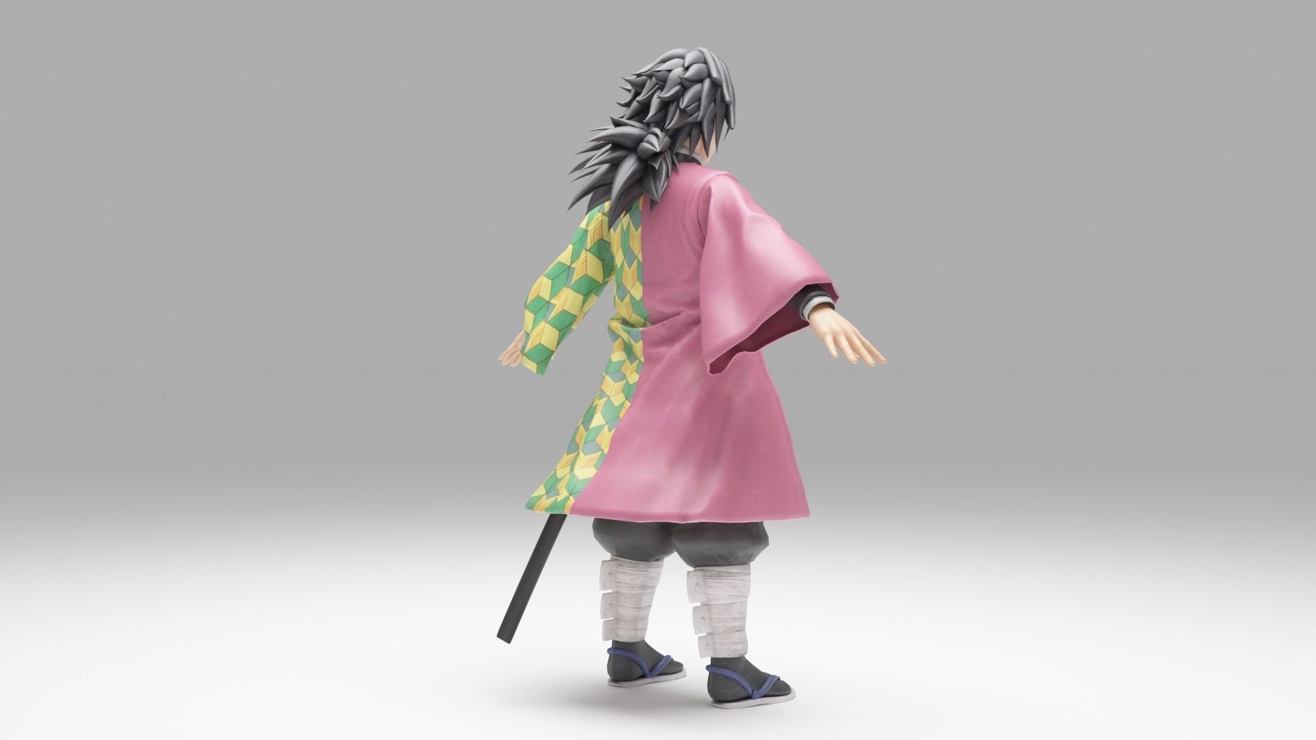 Tomioka Giyu - Kimetsu no Yaiba 3D model_4