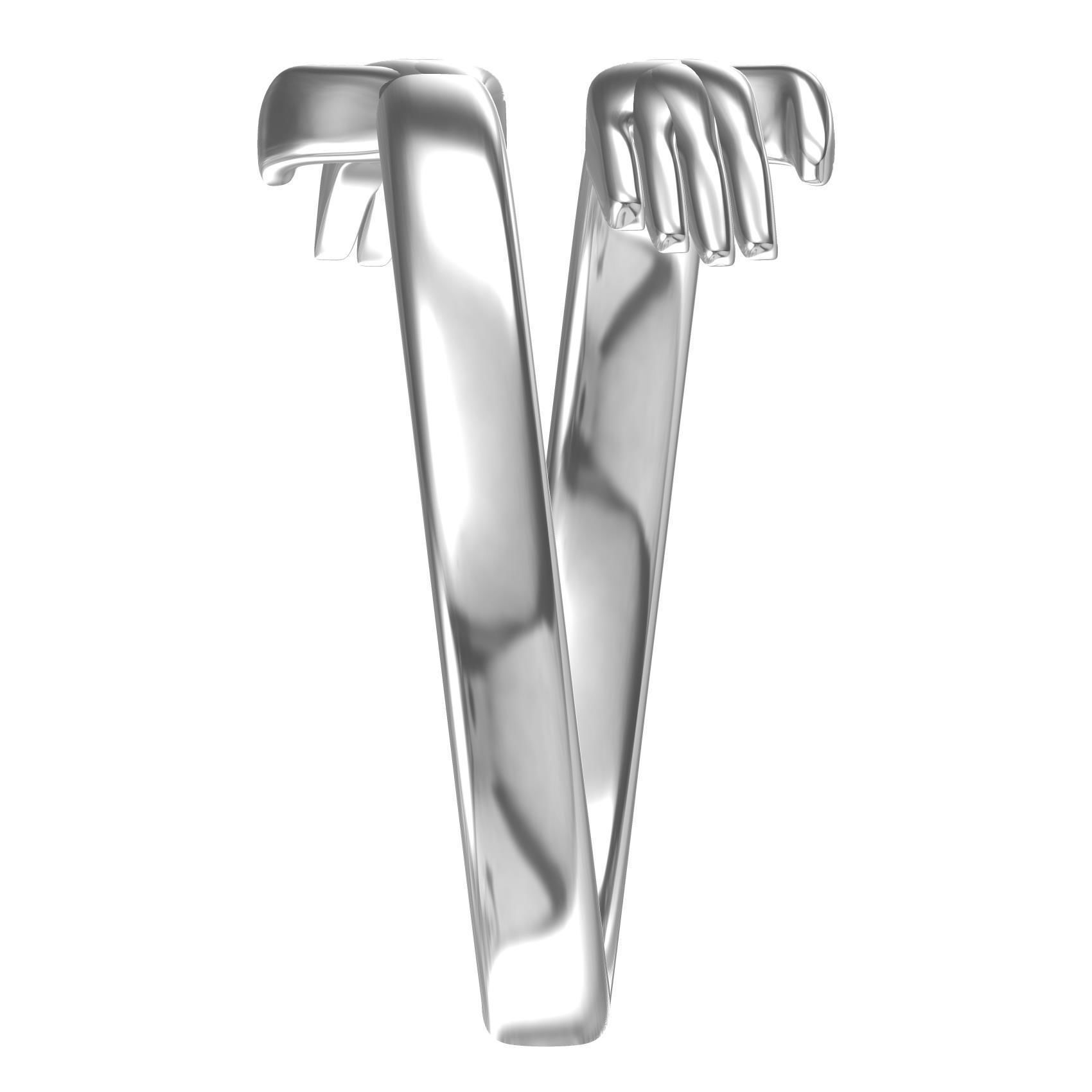 Hugging Hand Engagement Ring 3D print model_5