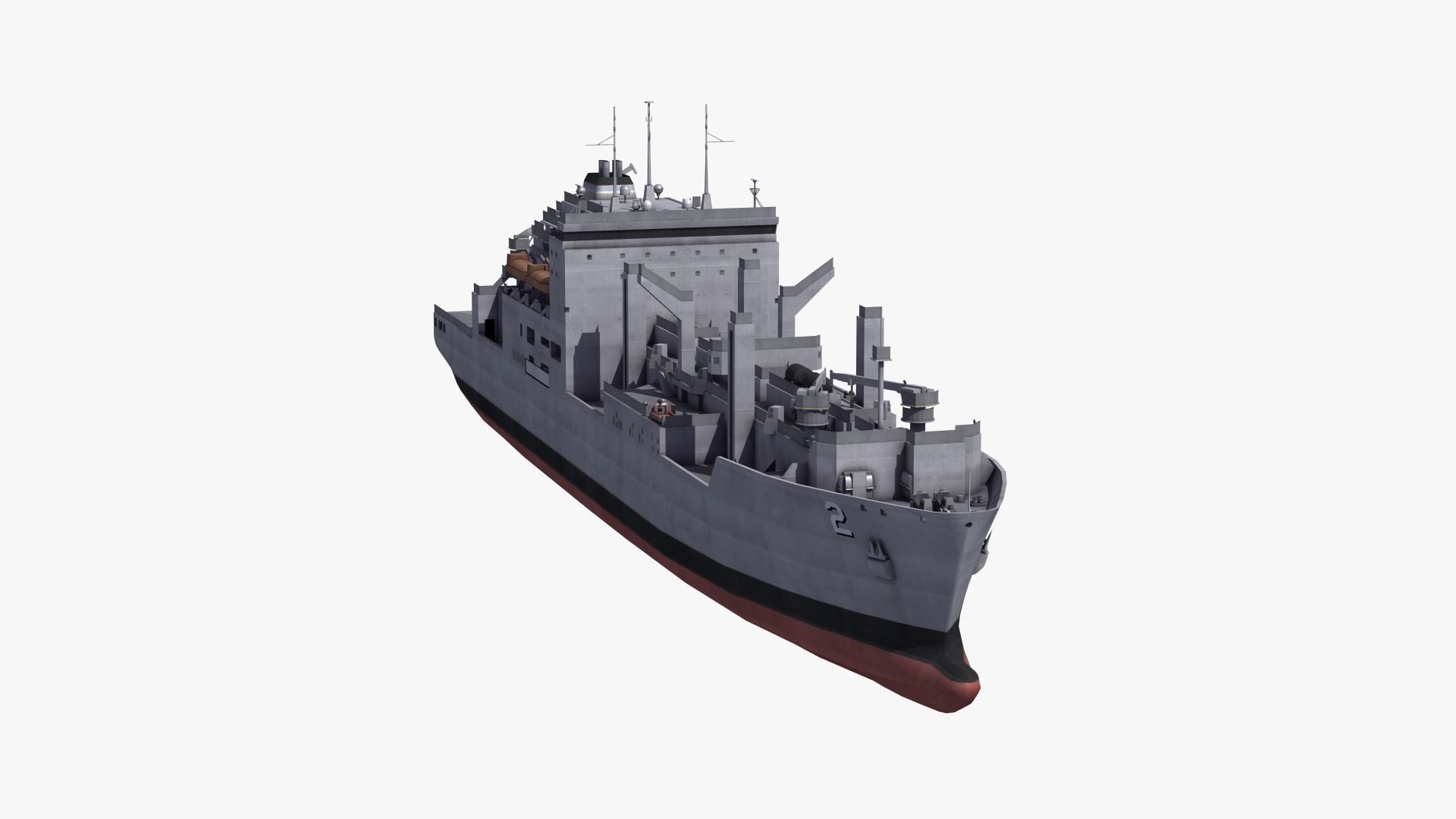 Lewis and Clark Class Replenishment Ship 3D model_30