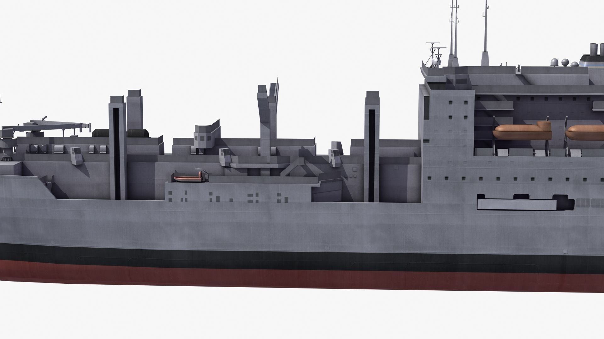 Lewis and Clark Class Replenishment Ship 3D model_20