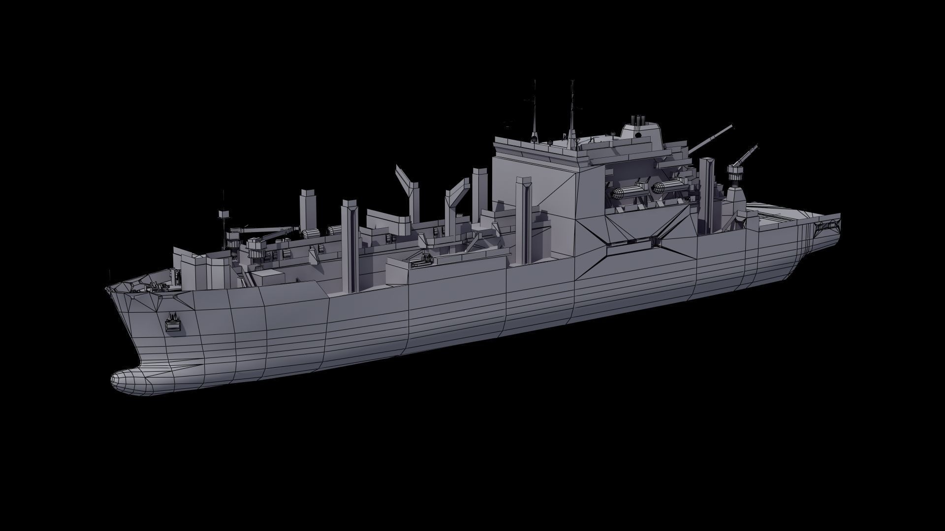 Lewis and Clark Class Replenishment Ship 3D model_35