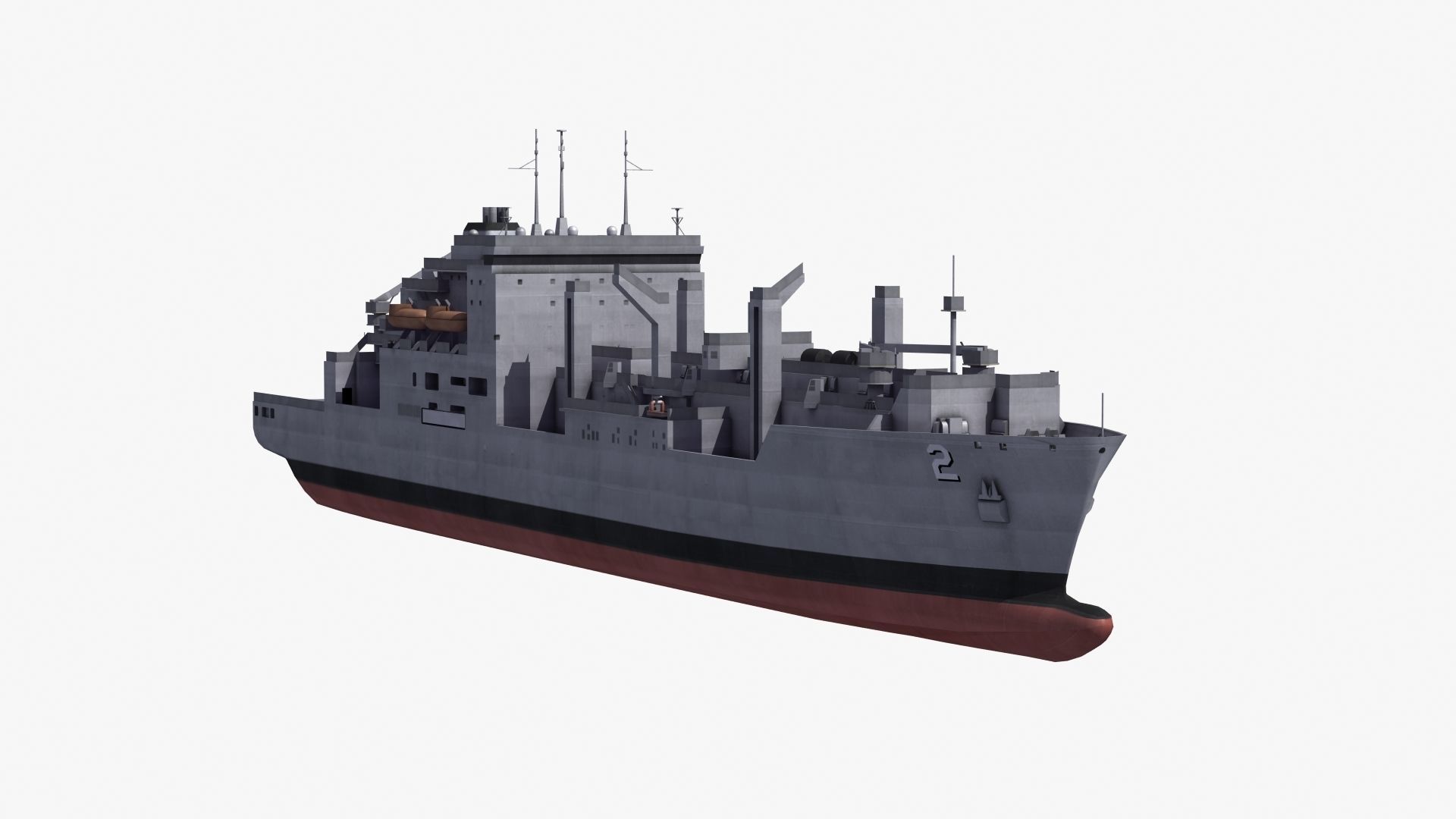 Lewis and Clark Class Replenishment Ship 3D model_29