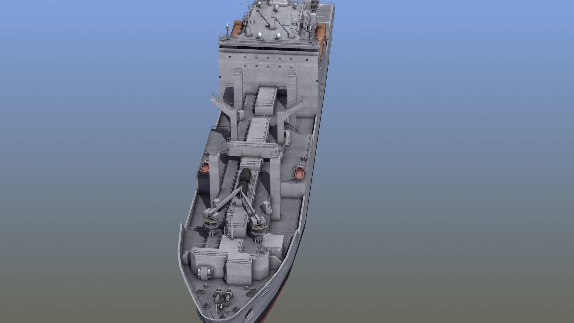 Lewis and Clark Class Replenishment Ship 3D model_16