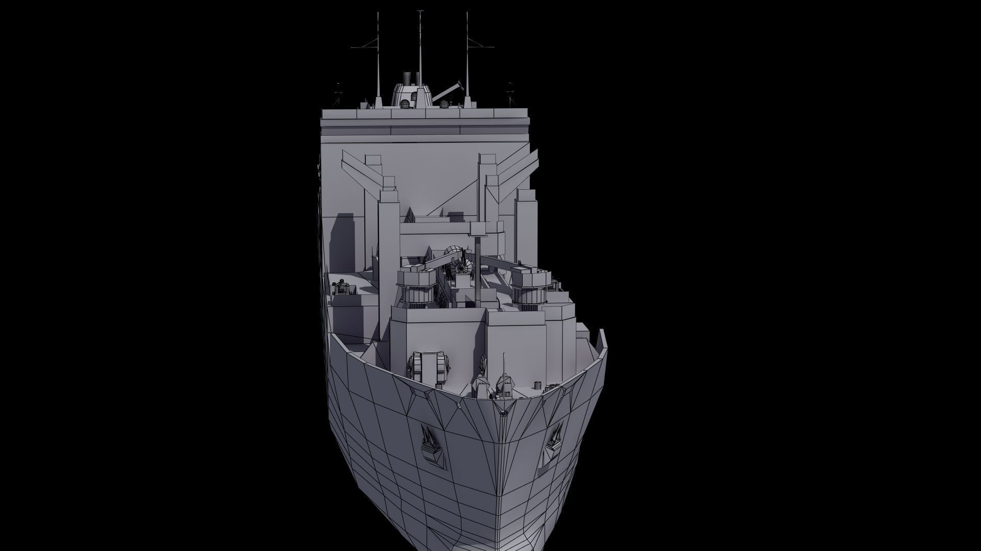 Lewis and Clark Class Replenishment Ship 3D model_36