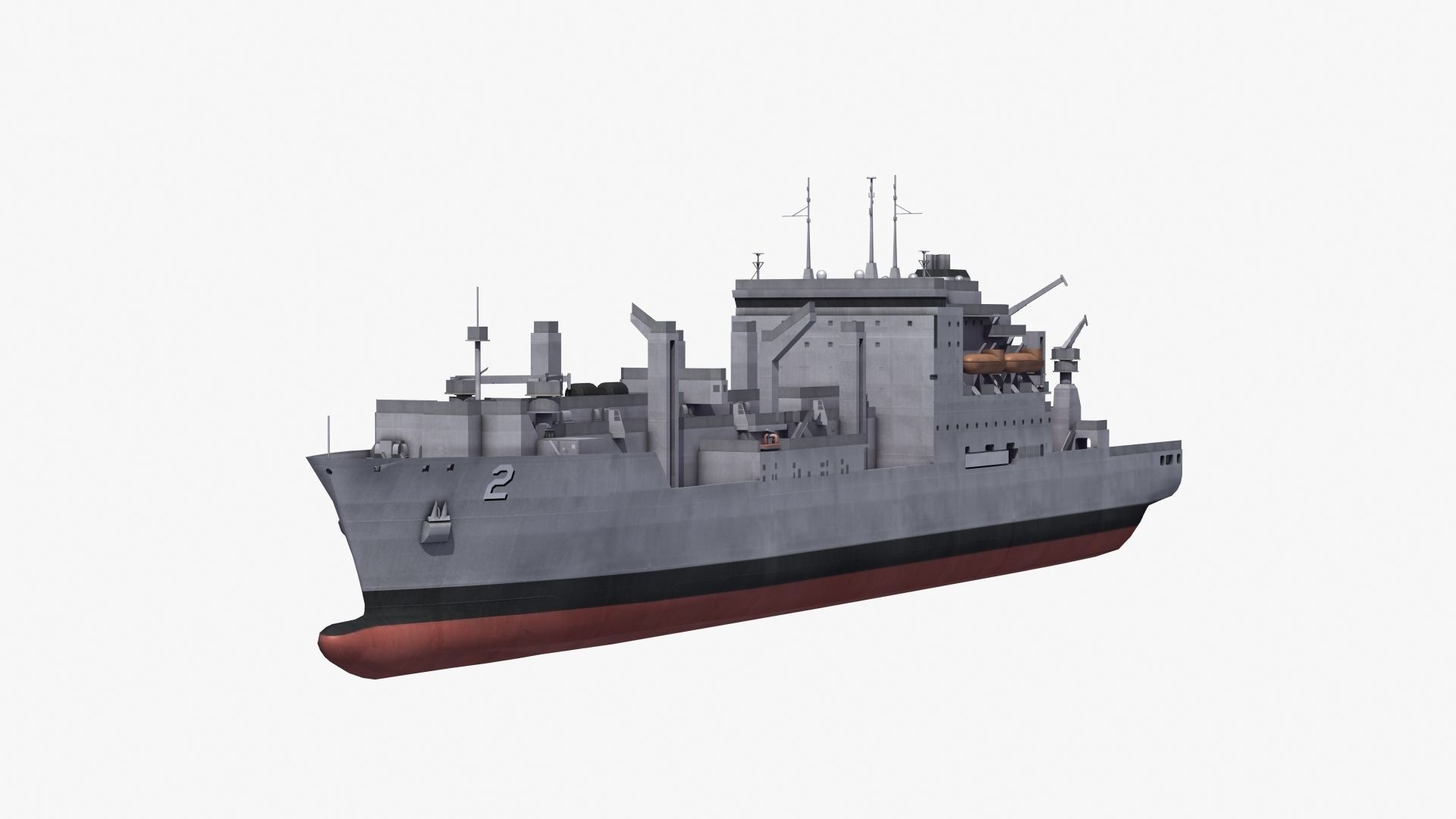 Lewis and Clark Class Replenishment Ship 3D model_23