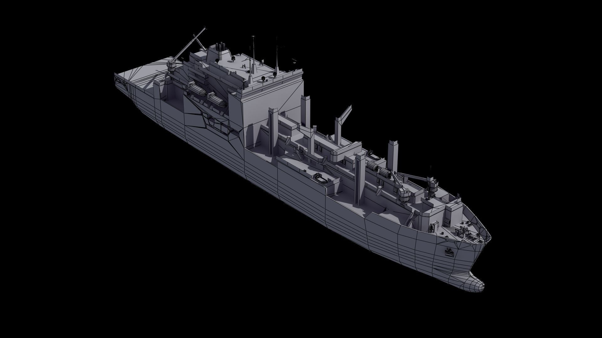 Lewis and Clark Class Replenishment Ship 3D model_34