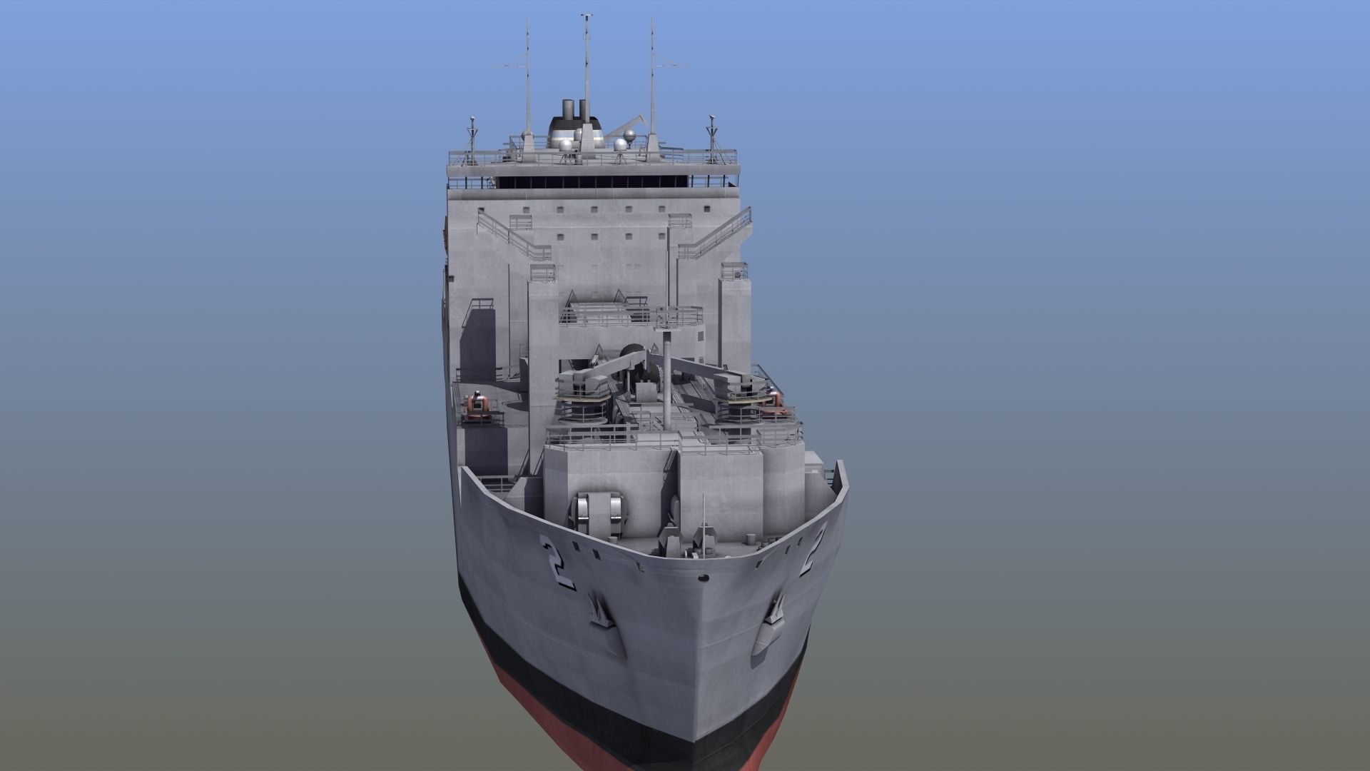 Lewis and Clark Class Replenishment Ship 3D model_6