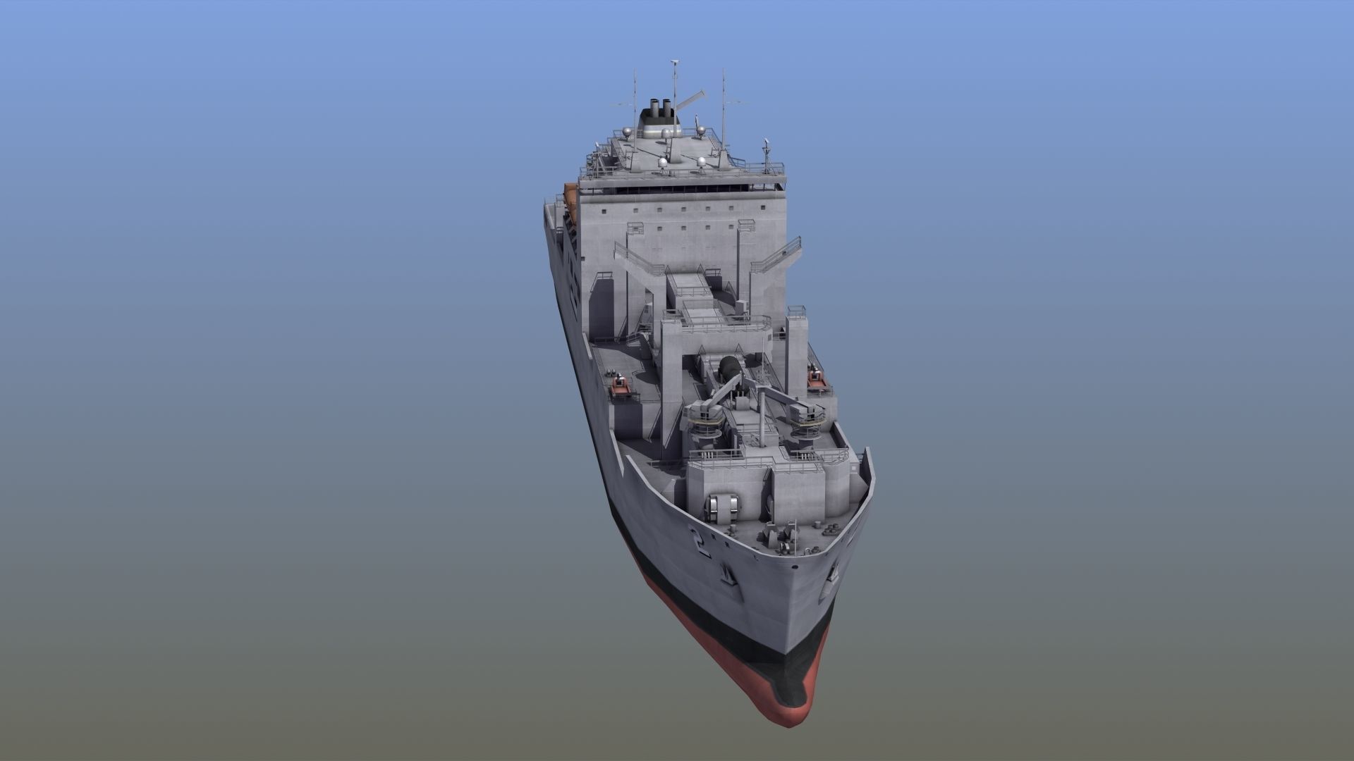 Lewis and Clark Class Replenishment Ship 3D model_13