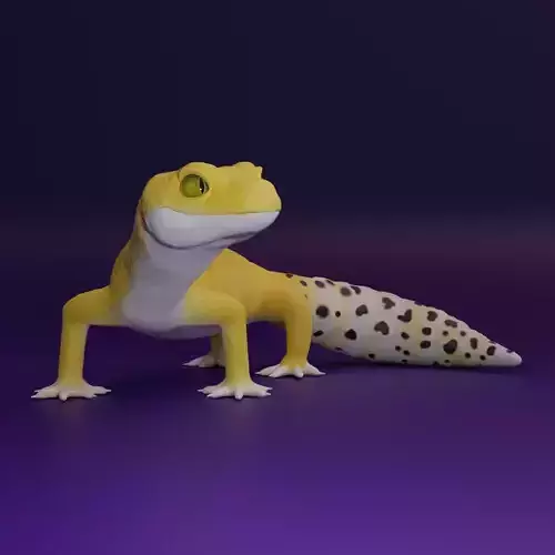 Leopard Gecko 3D model for printing figure 