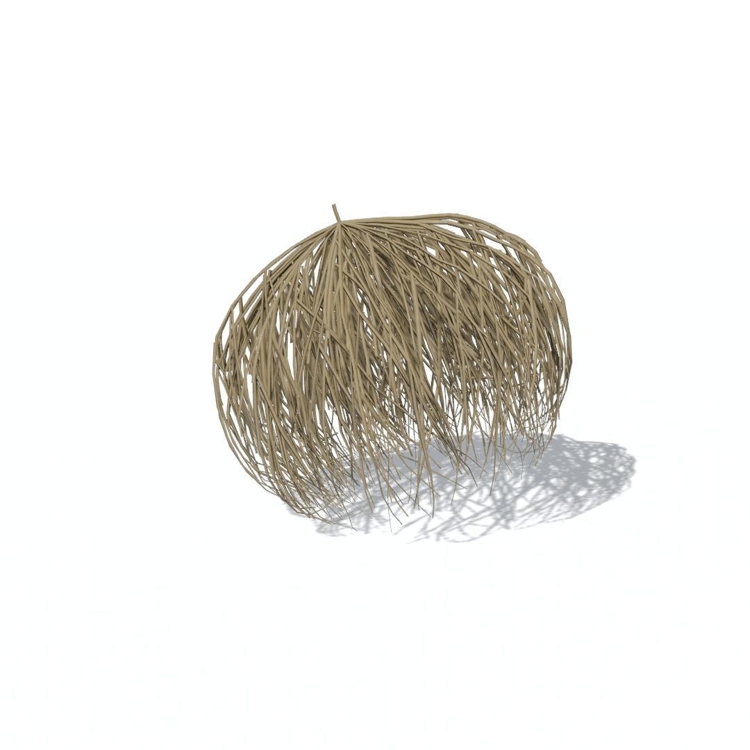 Tumbleweed animated looping Low-poly 3D model_4