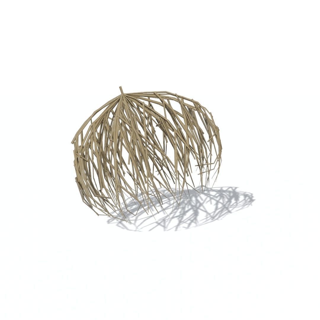 Tumbleweed animated looping Low-poly 3D model_9