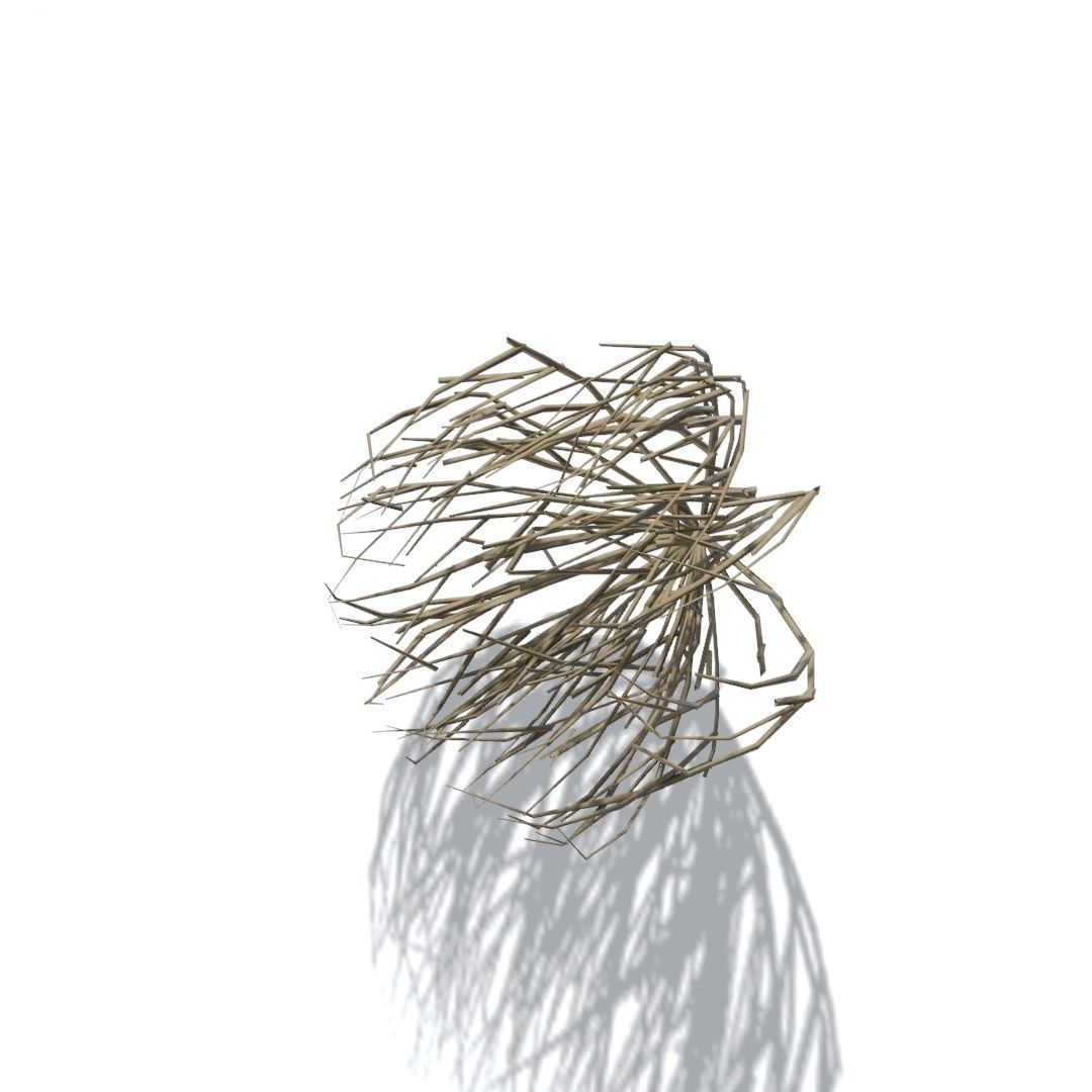 Tumbleweed animated looping Low-poly 3D model_10