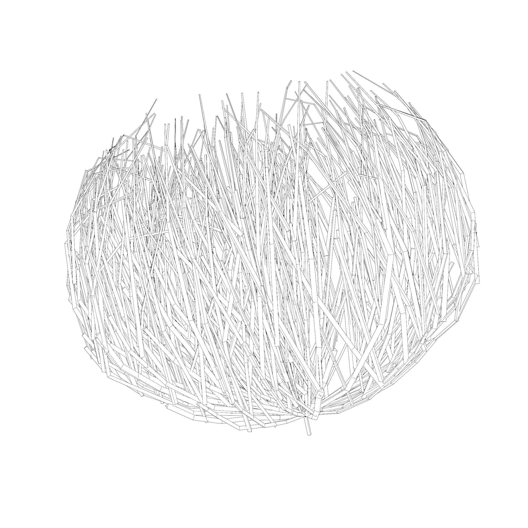 Tumbleweed animated looping Low-poly 3D model_17