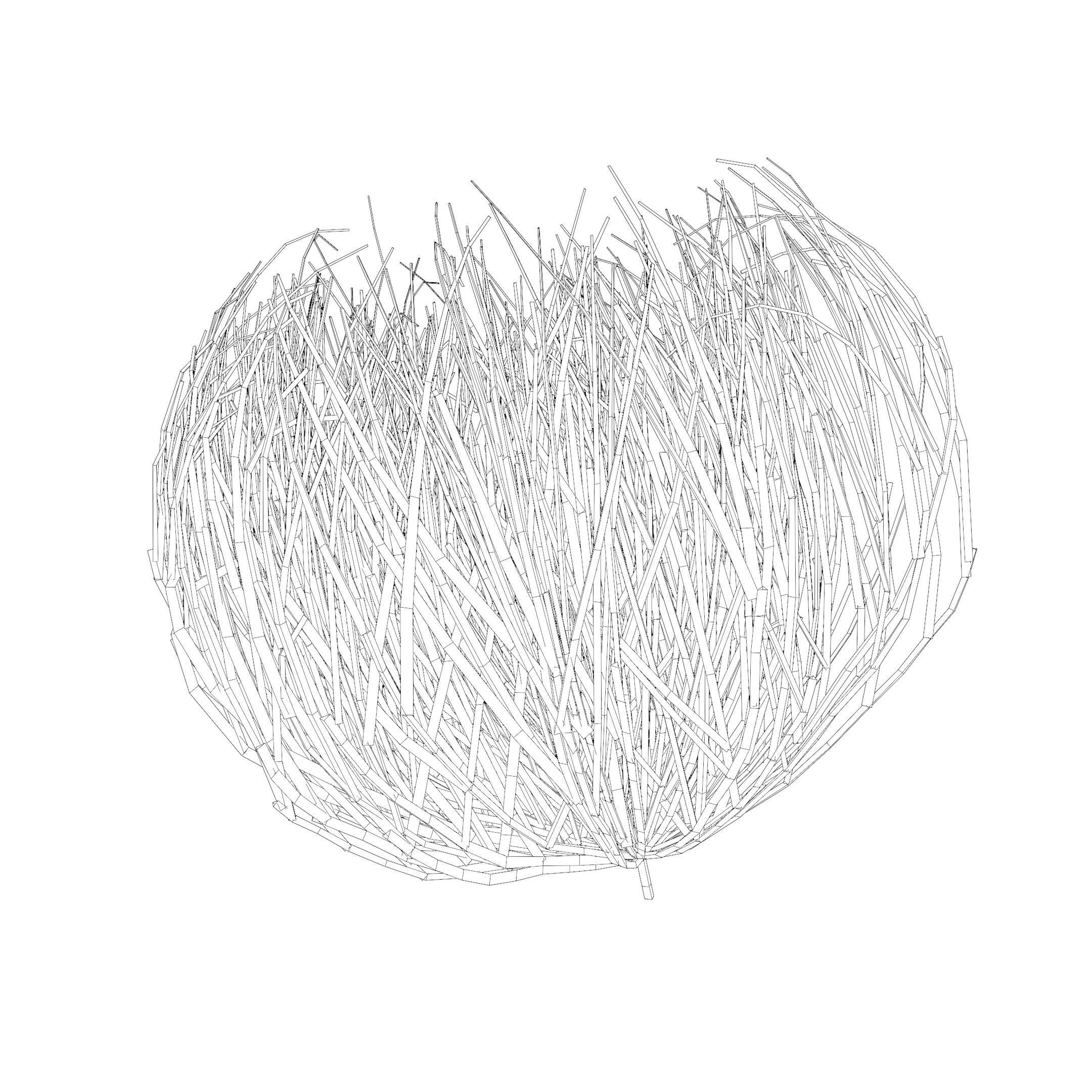 Tumbleweed animated looping Low-poly 3D model_8