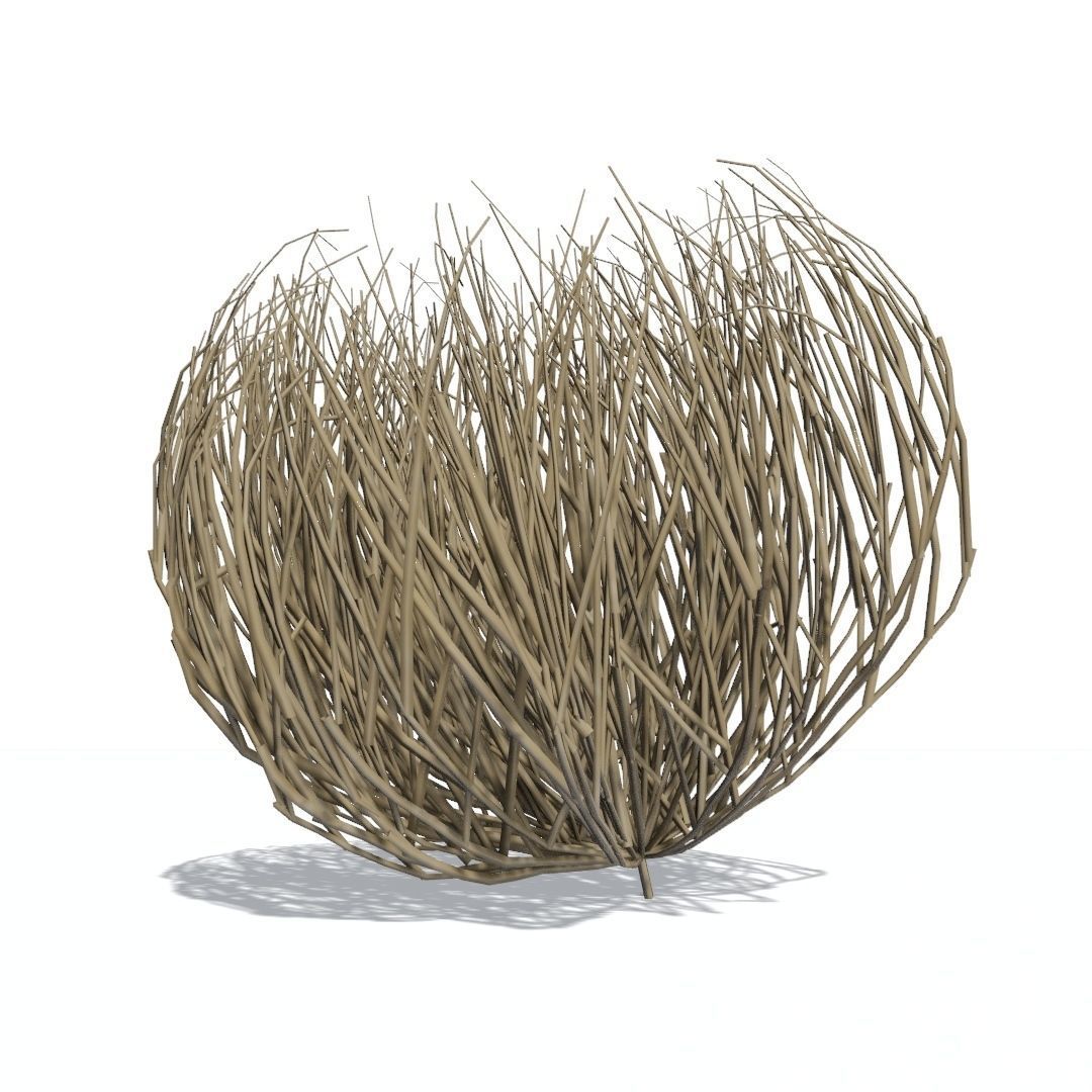 Tumbleweed animated looping Low-poly 3D model_6