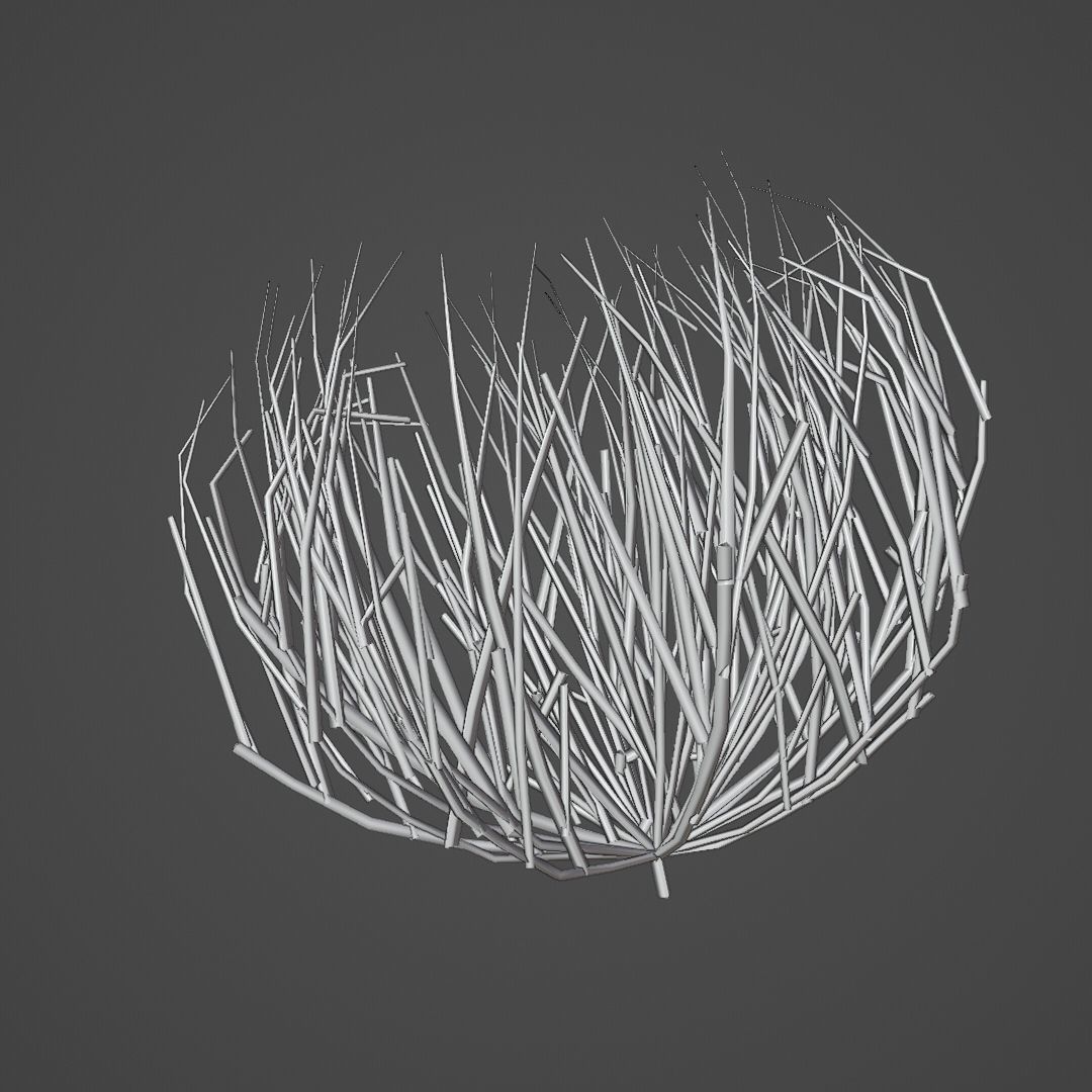 Tumbleweed animated looping Low-poly 3D model_12