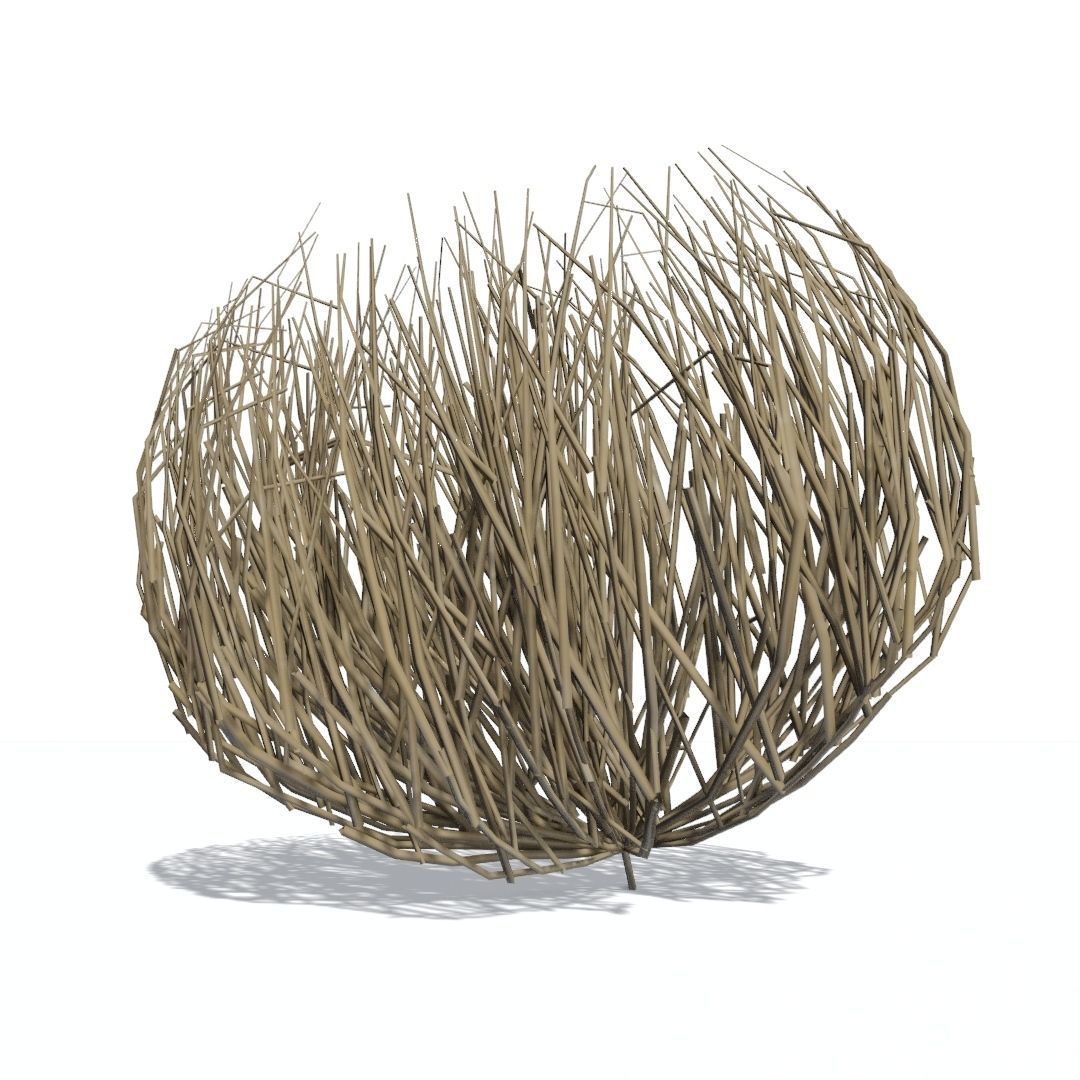 Tumbleweed animated looping Low-poly 3D model_15
