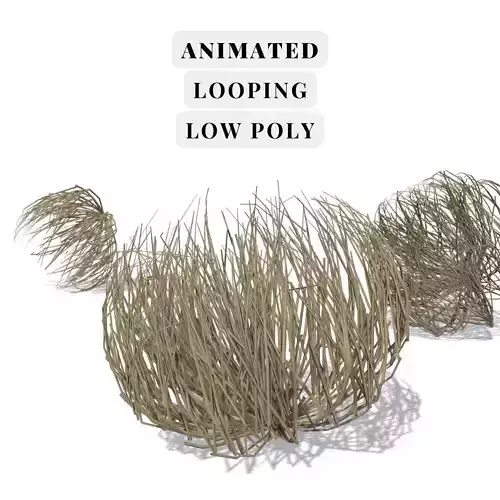 Tumbleweed animated looping Low-poly 3D model Tumbleweed animated looping Low-poly 3D model
