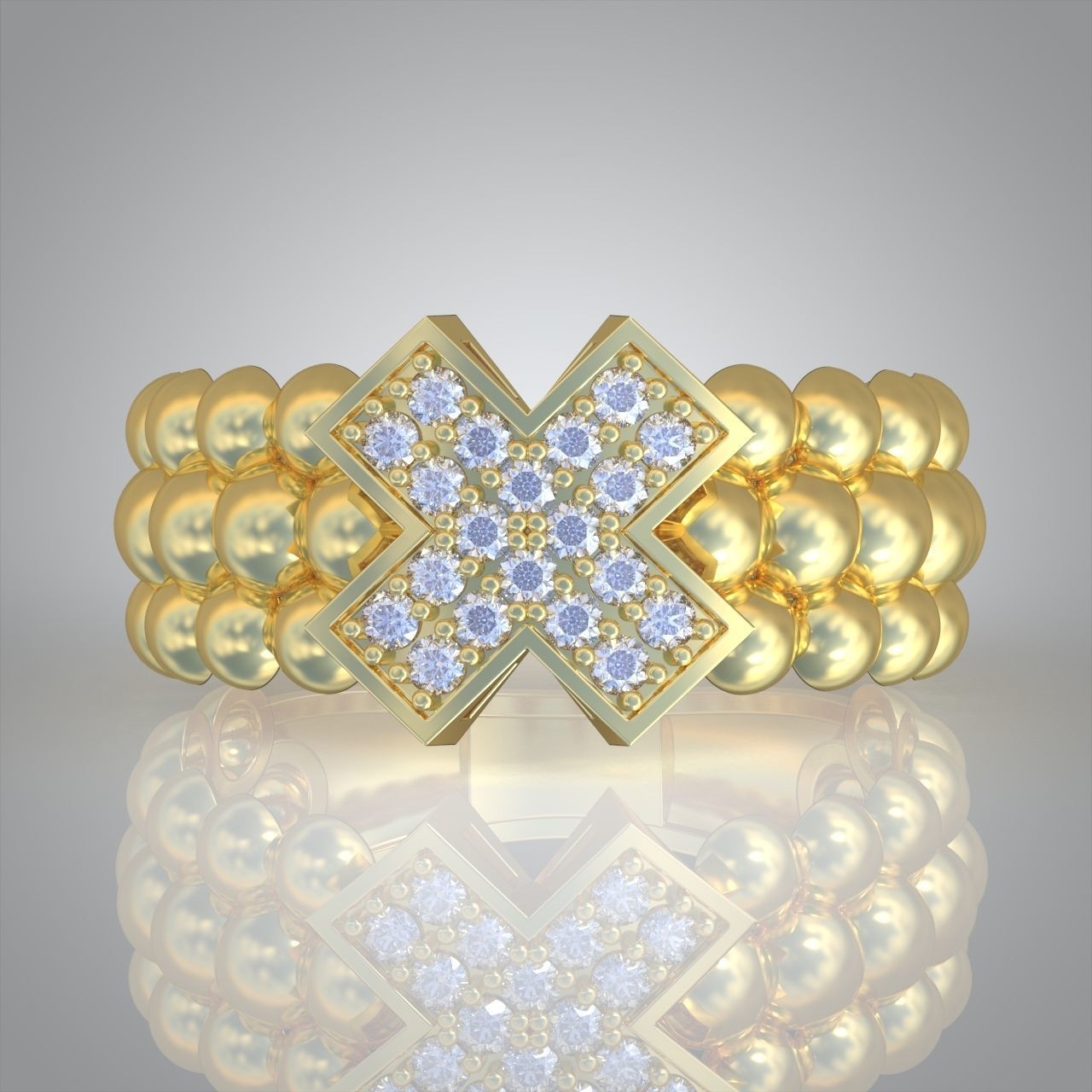 Diamond ring 0419 3D printable model7- 3D print model_9