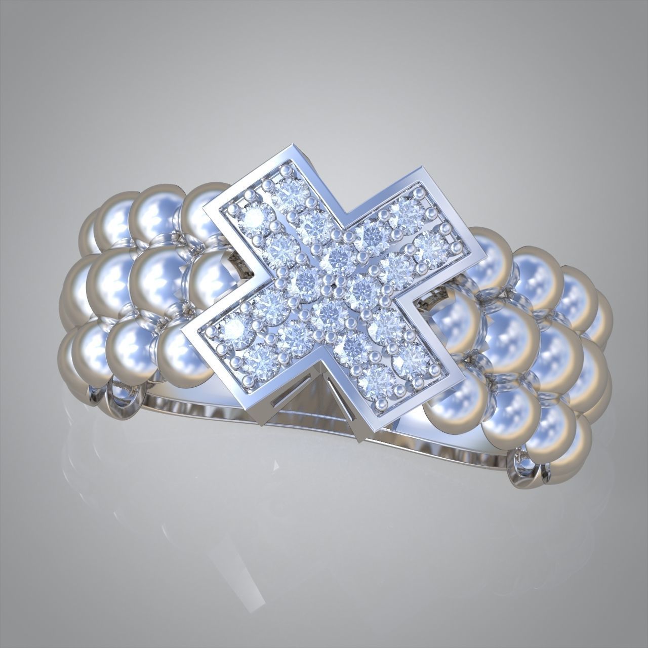 Diamond ring 0419 3D printable model7- 3D print model_3