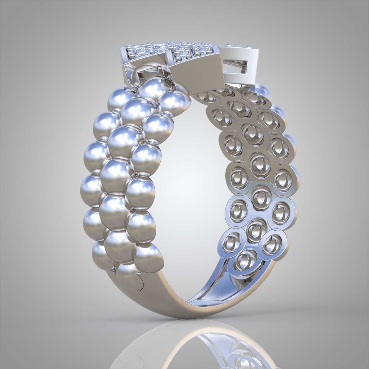 Diamond ring 0419 3D printable model7- 3D print model_7