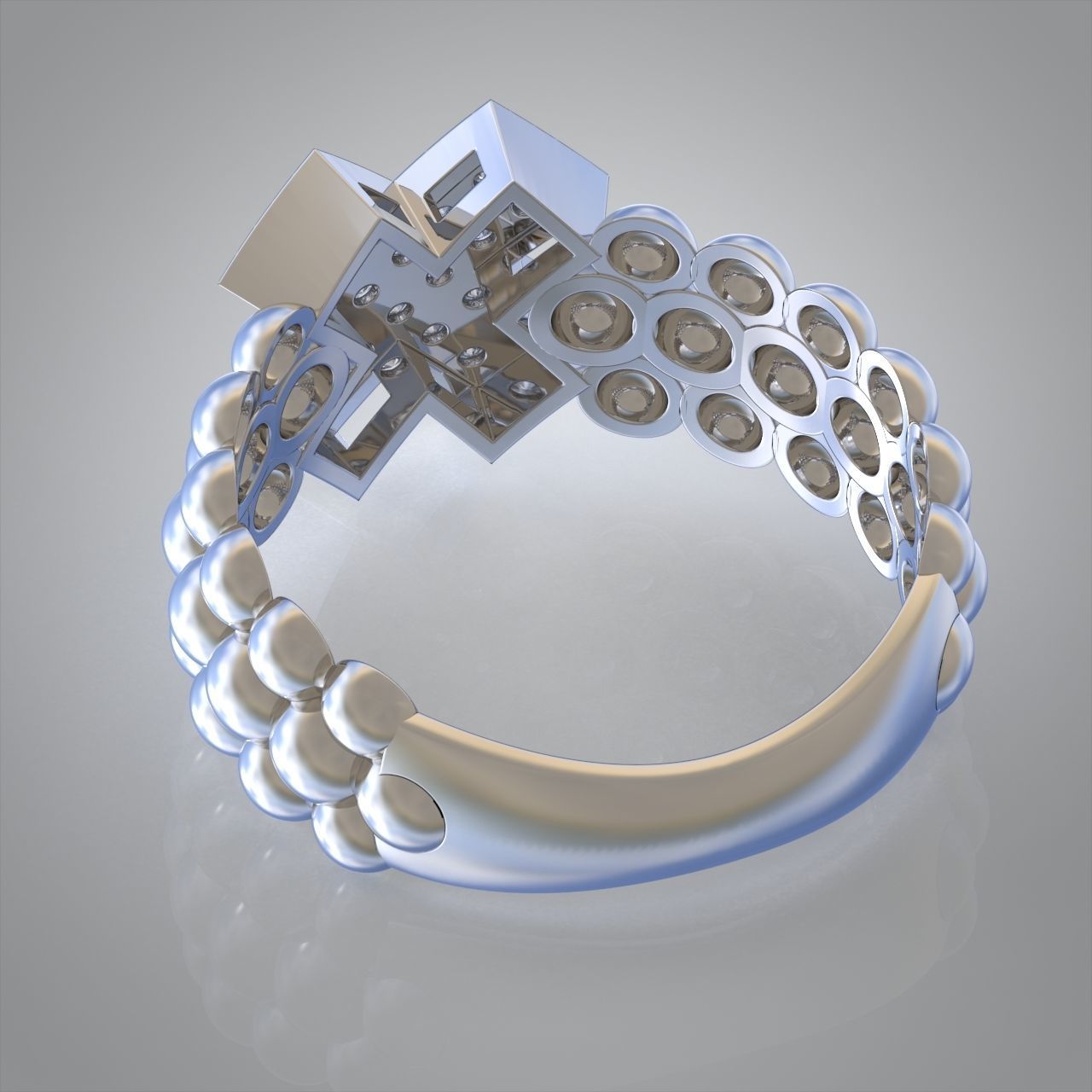 Diamond ring 0419 3D printable model7- 3D print model_10