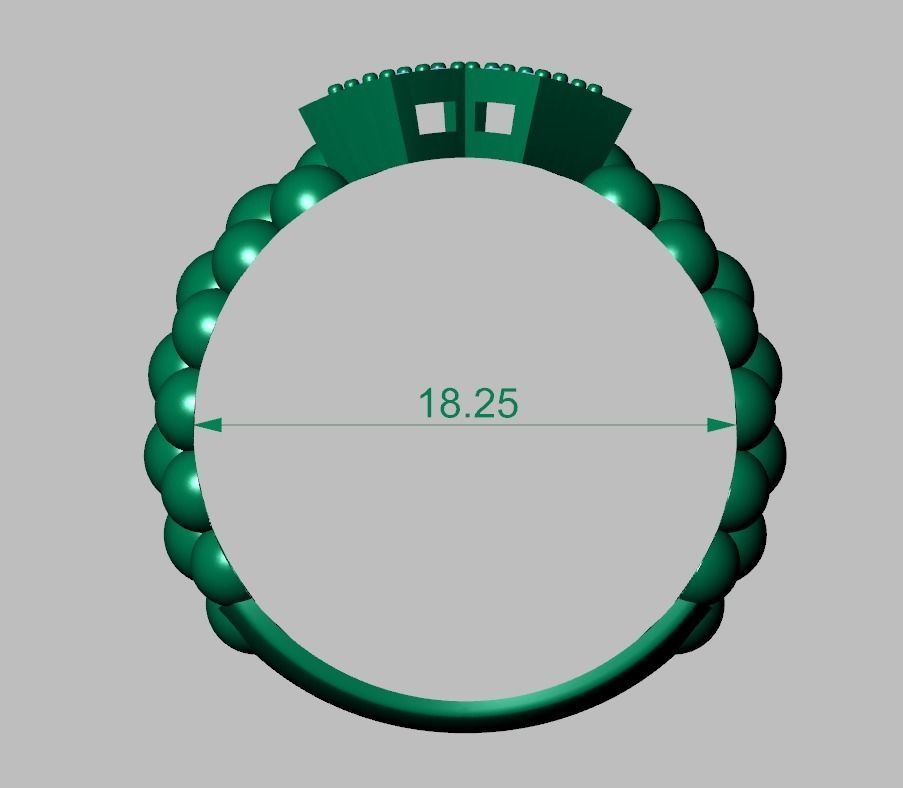Diamond ring 0419 3D printable model7- 3D print model_12