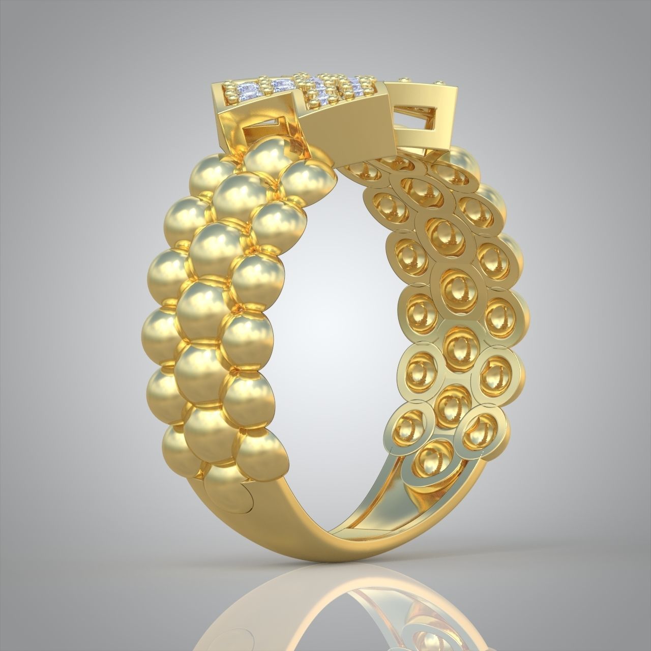 Diamond ring 0419 3D printable model7- 3D print model_6