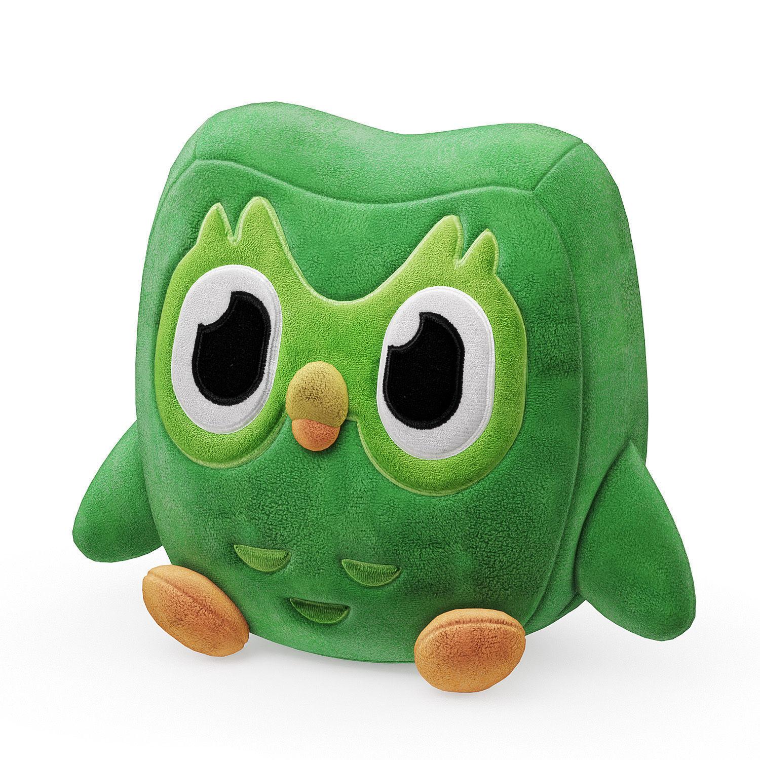 Soft toy Green Owl 3D model_3