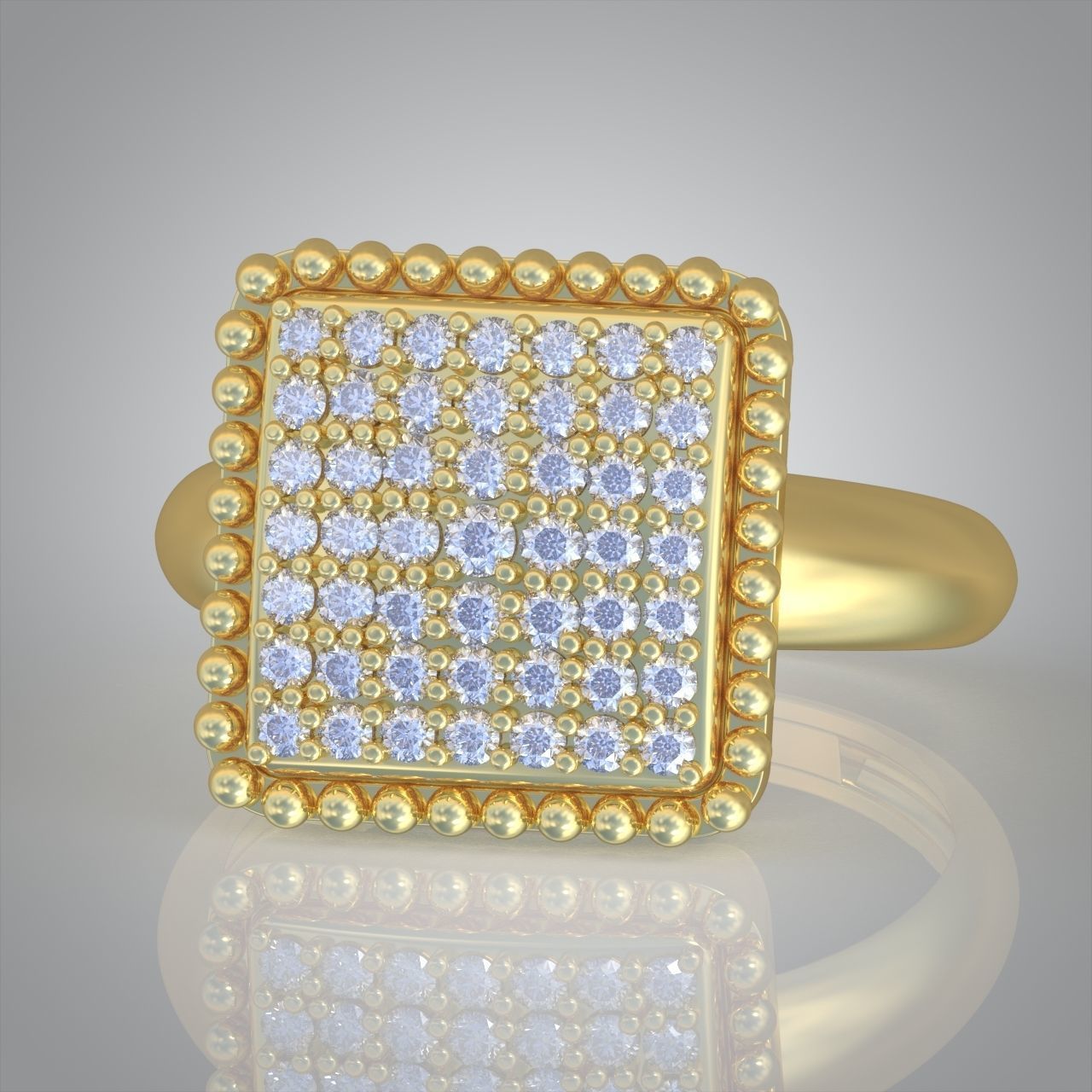 Diamond ring 0420 3D printable model 3D print model_7
