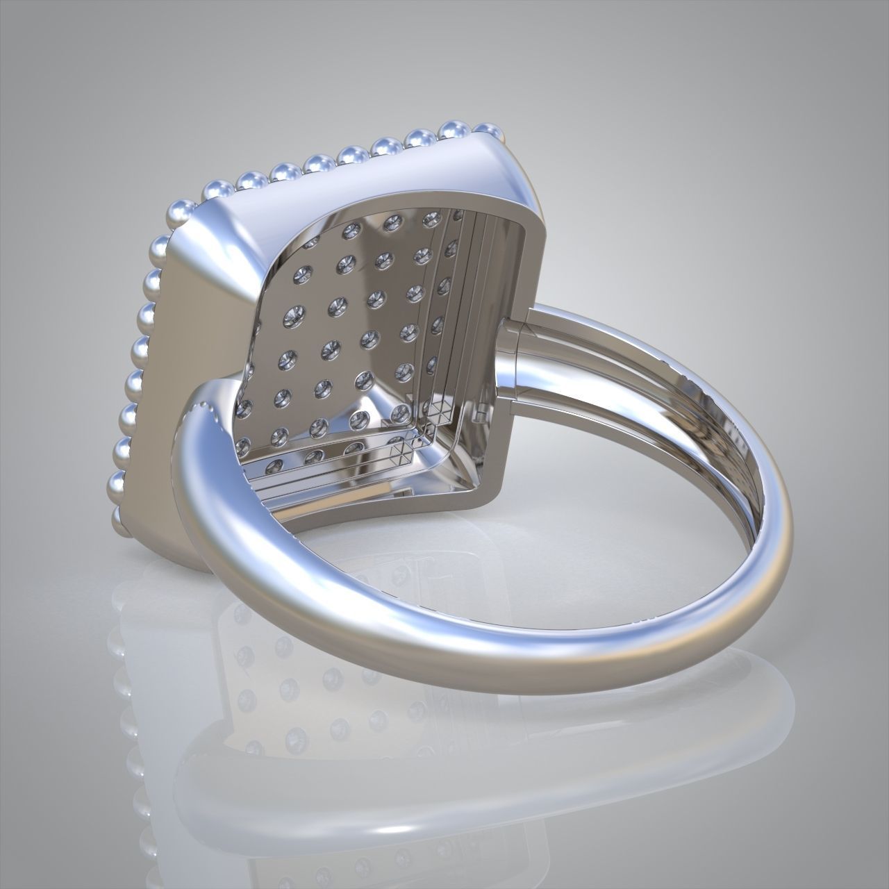Diamond ring 0420 3D printable model 3D print model_10