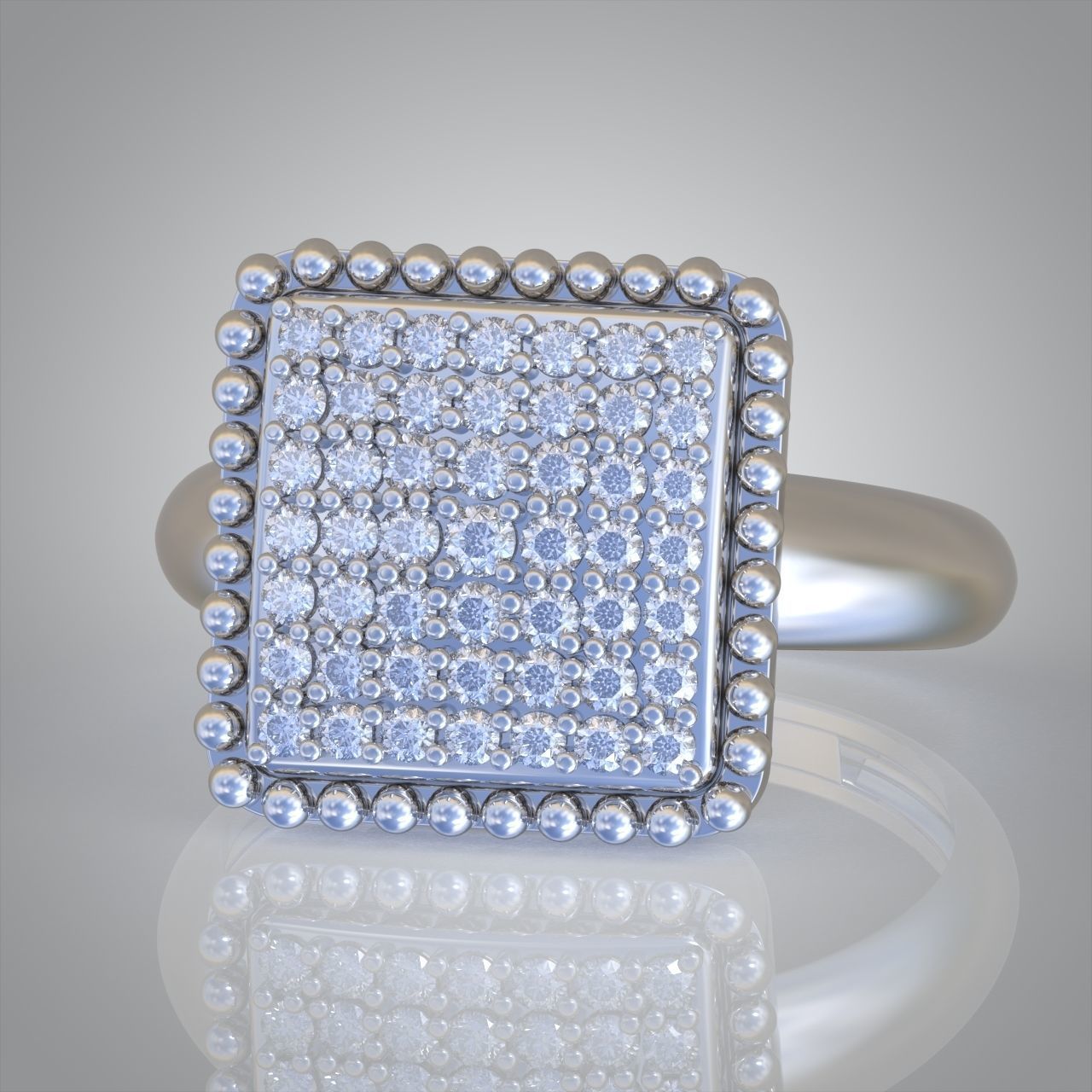 Diamond ring 0420 3D printable model 3D print model_6