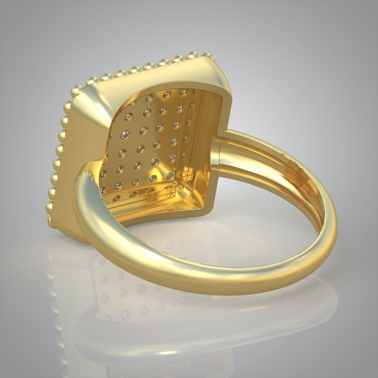 Diamond ring 0420 3D printable model 3D print model_11