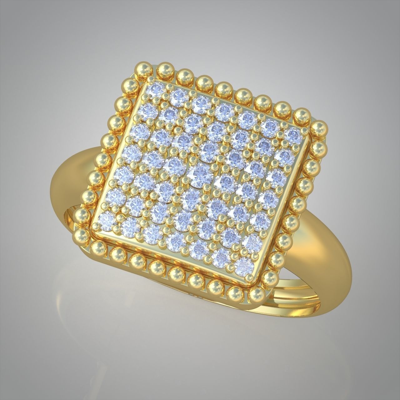 Diamond ring 0420 3D printable model 3D print model_2