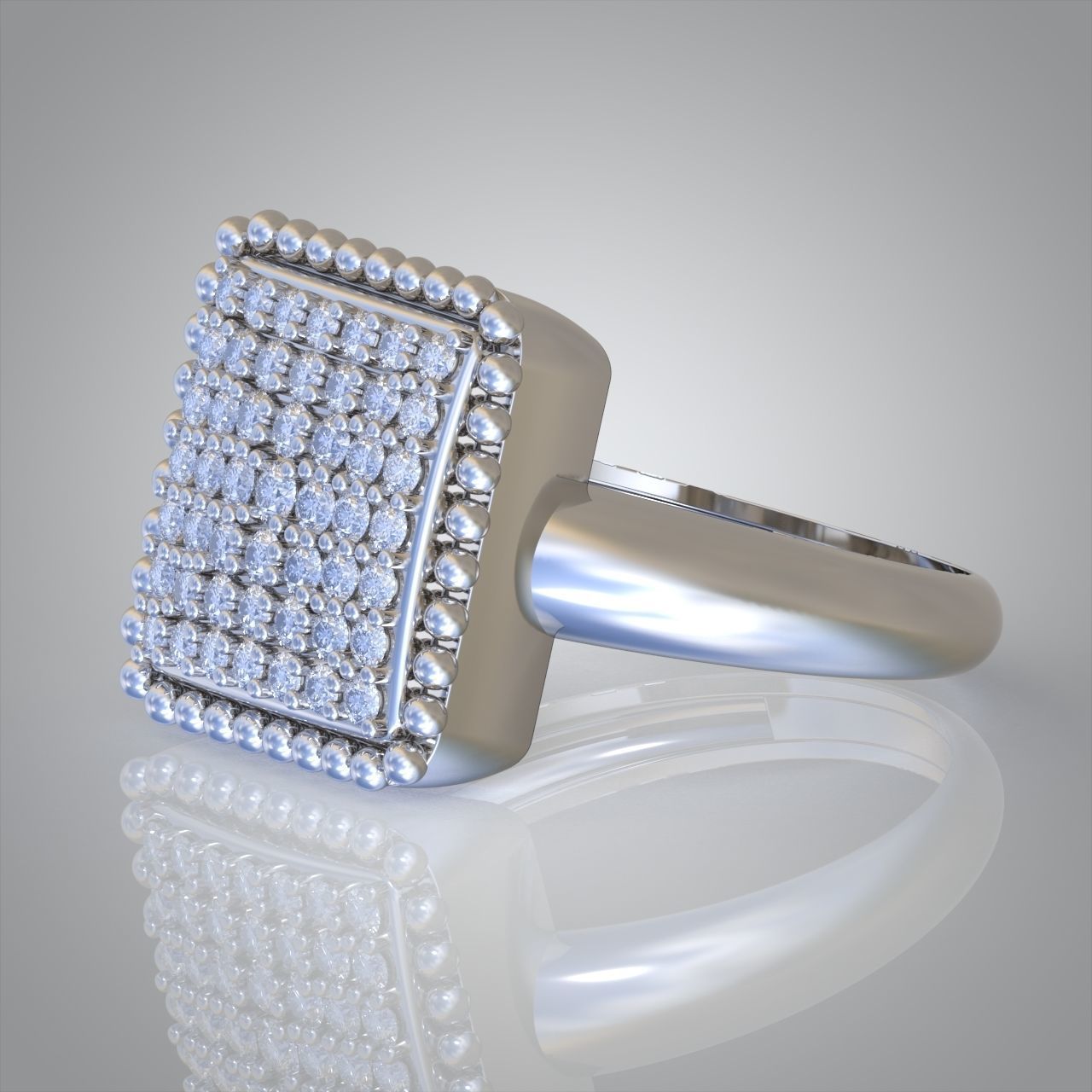 Diamond ring 0420 3D printable model 3D print model_9