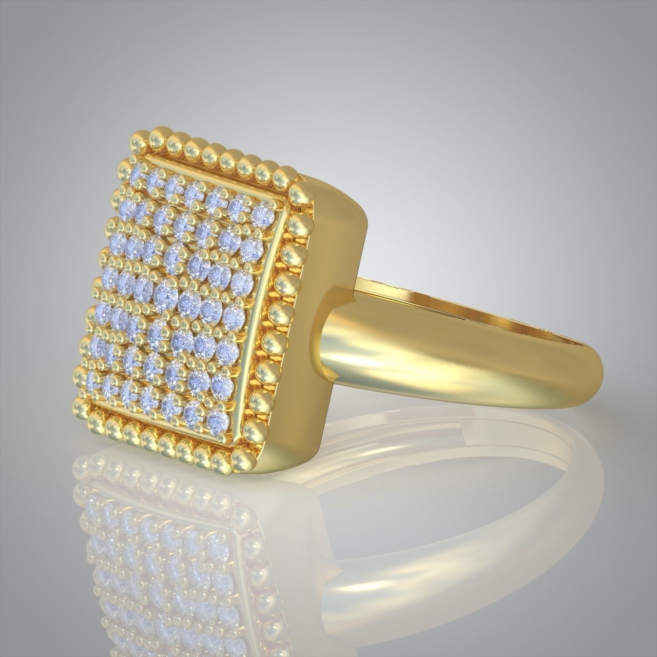 Diamond ring 0420 3D printable model 3D print model_8