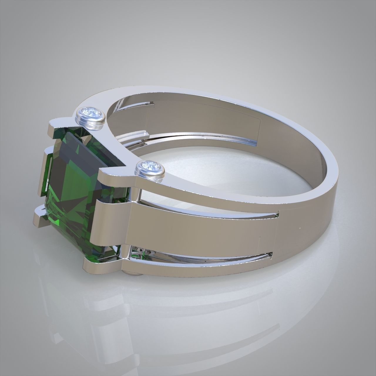 Diamond ring 0421 3D printable model10 3D print model_10