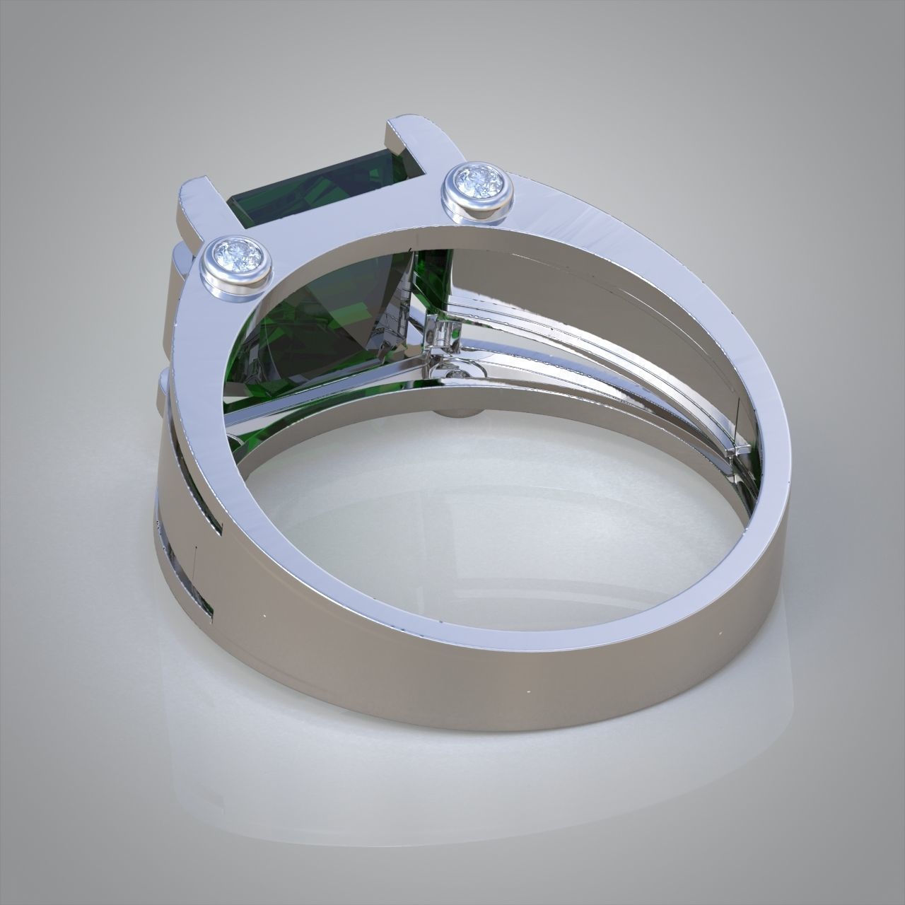 Diamond ring 0421 3D printable model10 3D print model_11