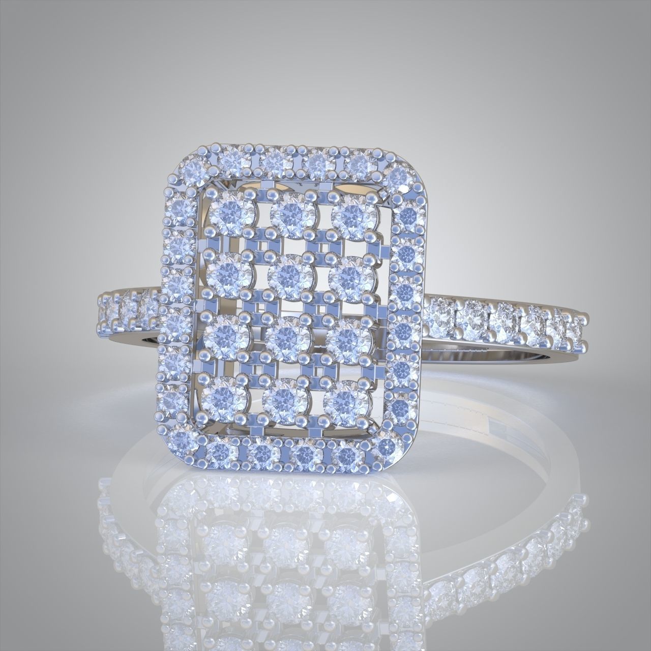 Diamond ring 0426 3D printable model 3D print model_6