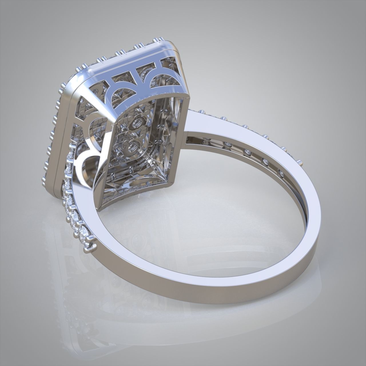 Diamond ring 0426 3D printable model 3D print model_10